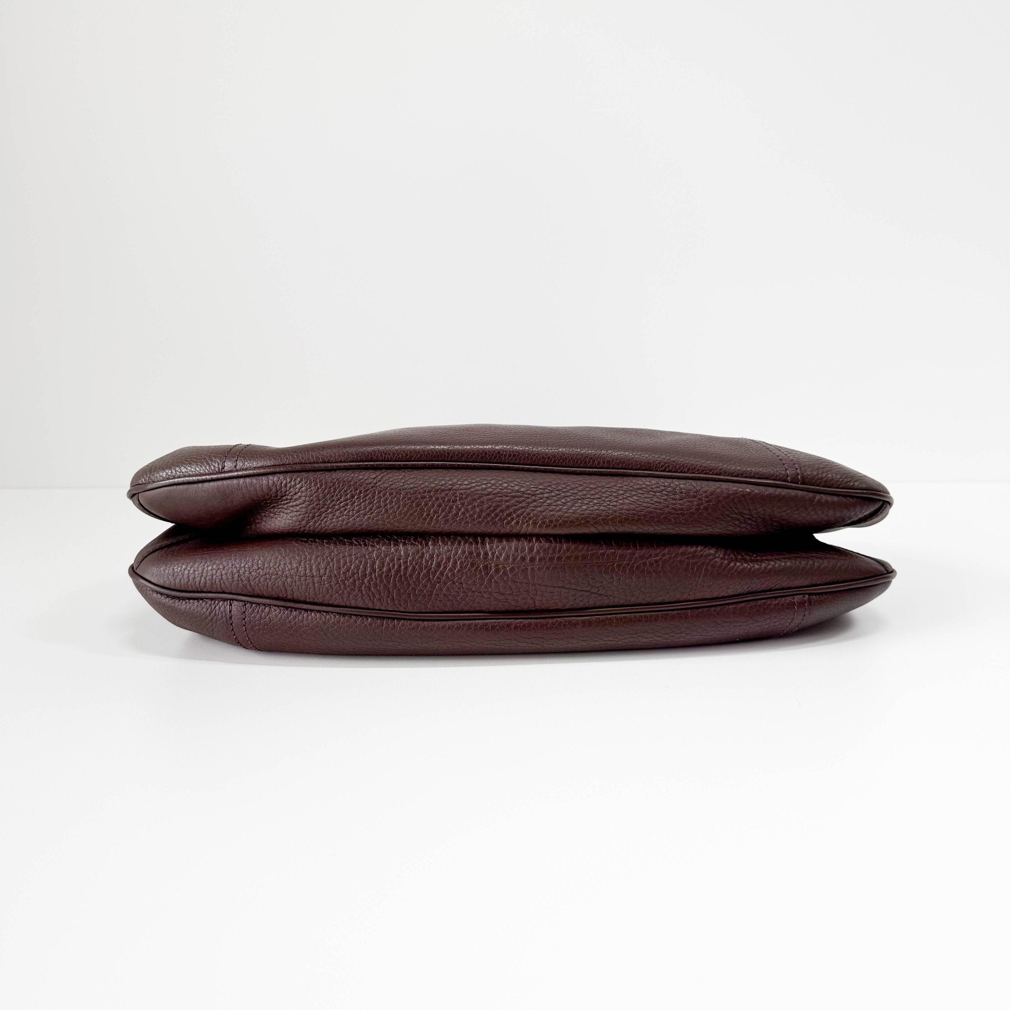 PRADA Leather Brown Bag Metal Handle, in , Sold by HIVE PRELOVED - Shoulder Bags, ,