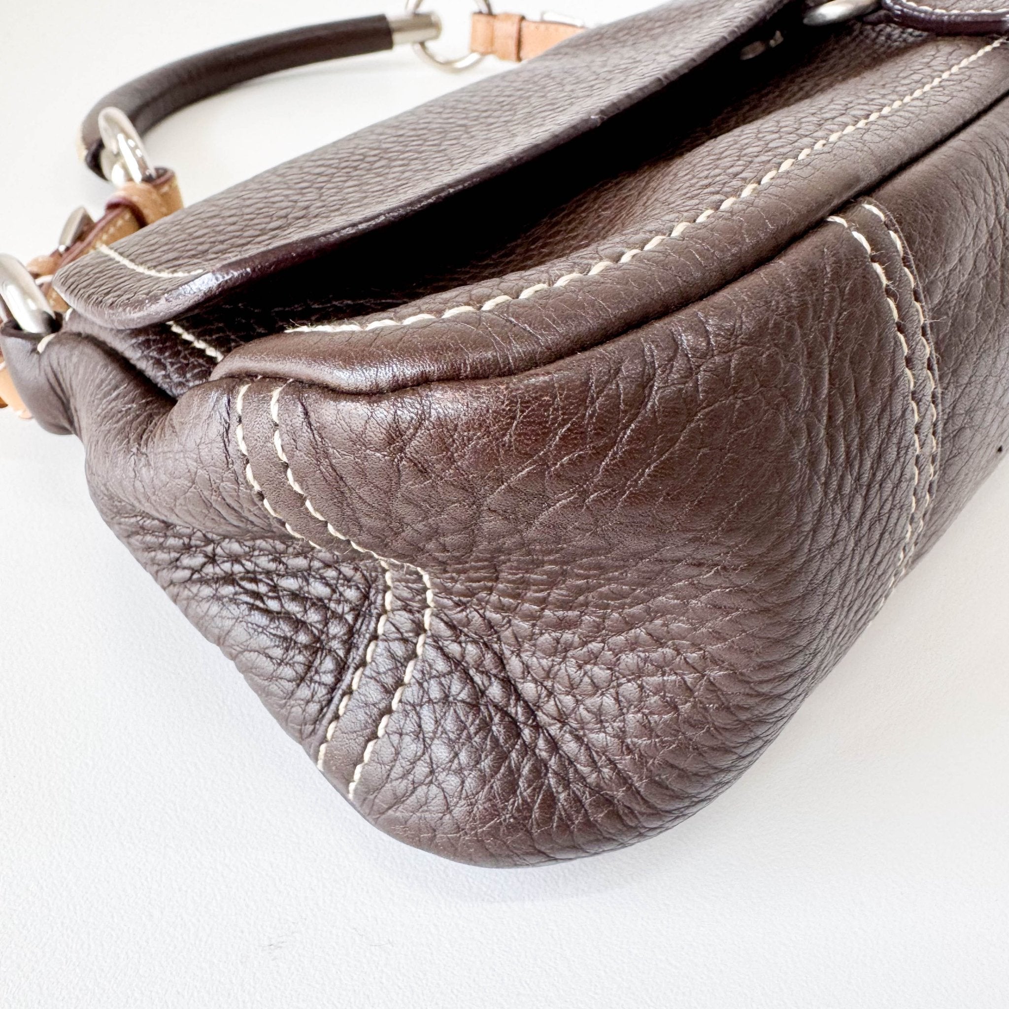 PRADA Leather Brown Shoulder Bag, in , Sold by HIVE PRELOVED - Shoulder Bags, ,