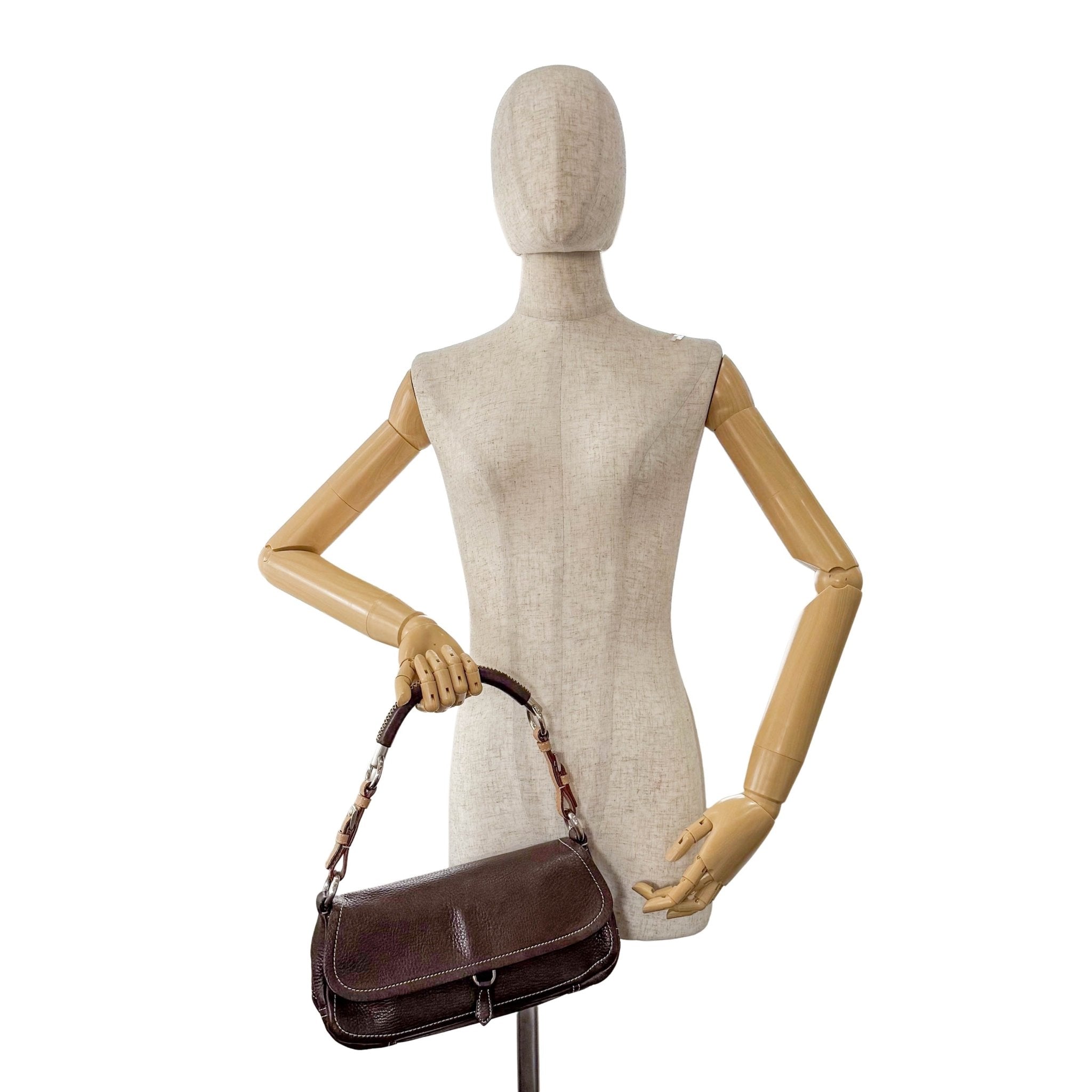 PRADA Leather Brown Shoulder Bag, in , Sold by HIVE PRELOVED - Shoulder Bags, ,