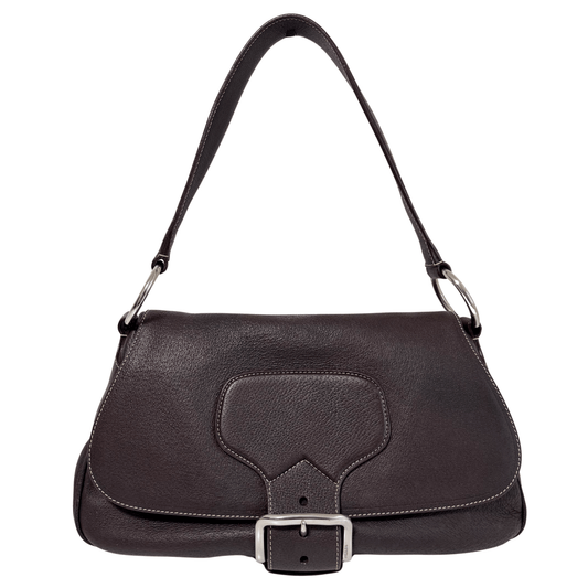 PRADA Leather Brown Shoulder Bag, in , Sold by HIVE PRELOVED - Shoulder Bags, ,
