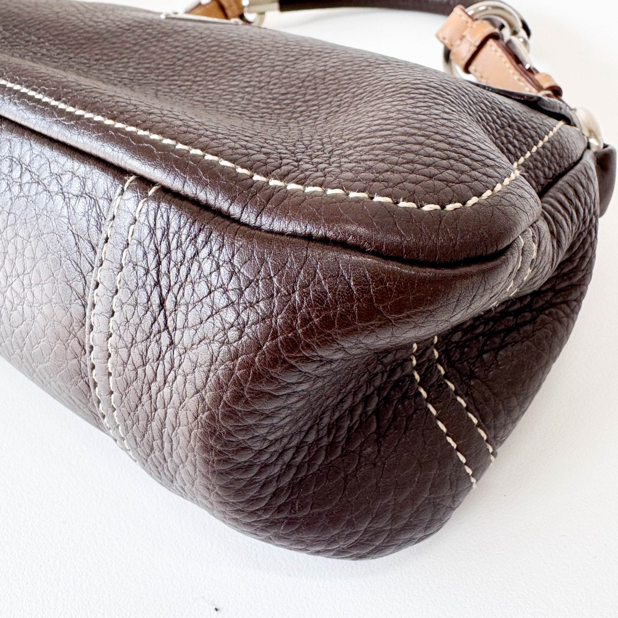 PRADA Leather Brown Shoulder Bag, in , Sold by HIVE PRELOVED - Shoulder Bags, ,