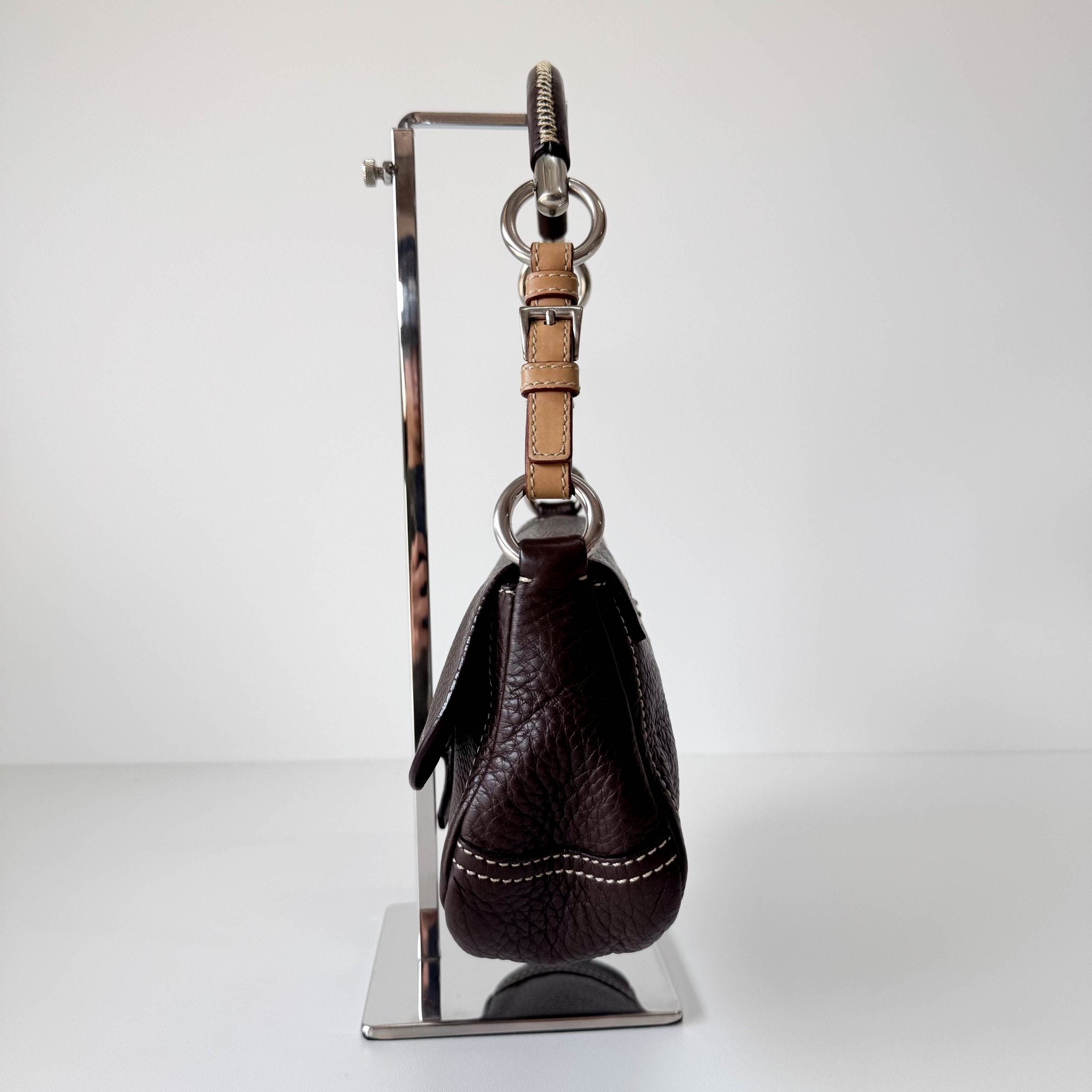 PRADA Leather Brown Shoulder Bag, in , Sold by HIVE PRELOVED - Shoulder Bags, ,