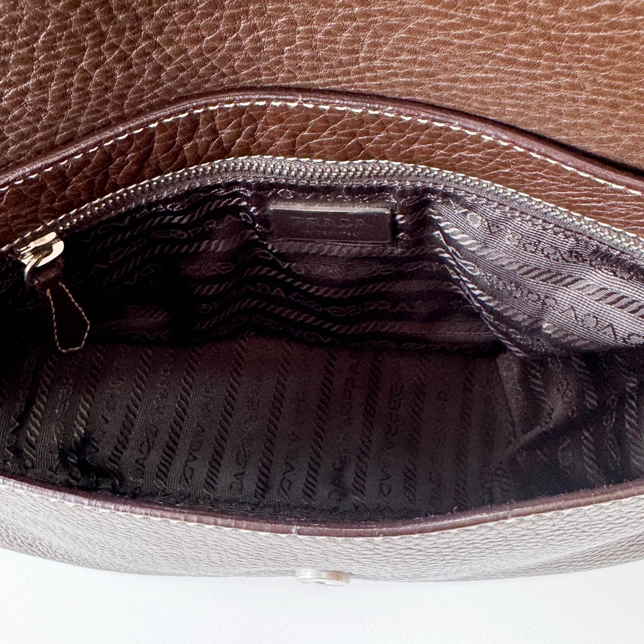 PRADA Leather Brown Shoulder Bag, in , Sold by HIVE PRELOVED - Shoulder Bags, ,