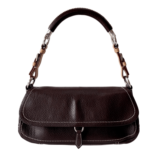 PRADA Leather Brown Shoulder Bag, in , Sold by HIVE PRELOVED - Shoulder Bags, ,