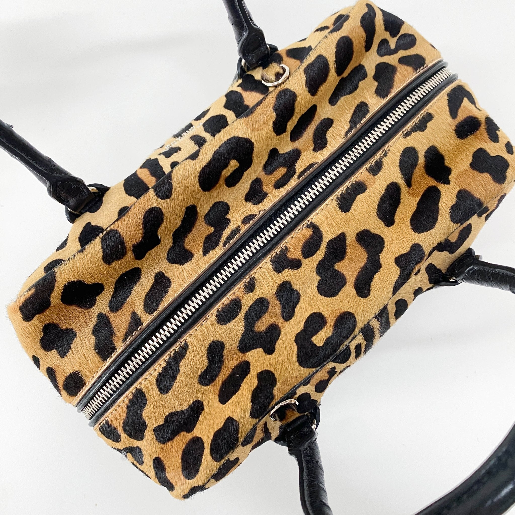 PRADA Leopard Pony Hair Top Handle Bag, in , Sold by HIVE PRELOVED - Crossbody bags, Shoulder Bags,