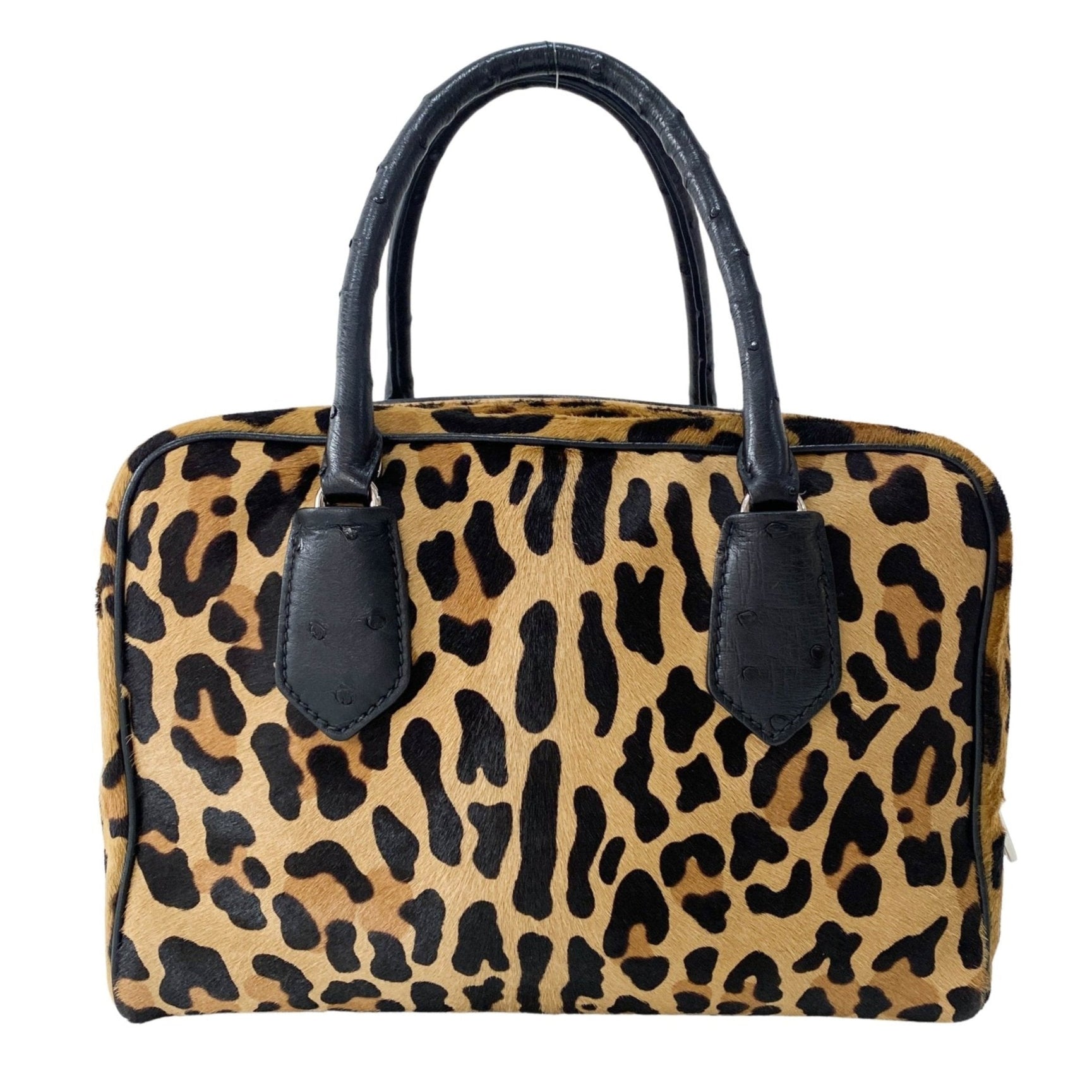 PRADA Leopard Pony Hair Top Handle Bag, in , Sold by HIVE PRELOVED - Crossbody bags, Shoulder Bags,