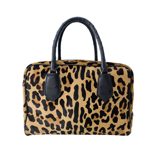 PRADA Leopard Pony Hair Top Handle Bag, in , Sold by HIVE PRELOVED - Crossbody bags, Shoulder Bags,