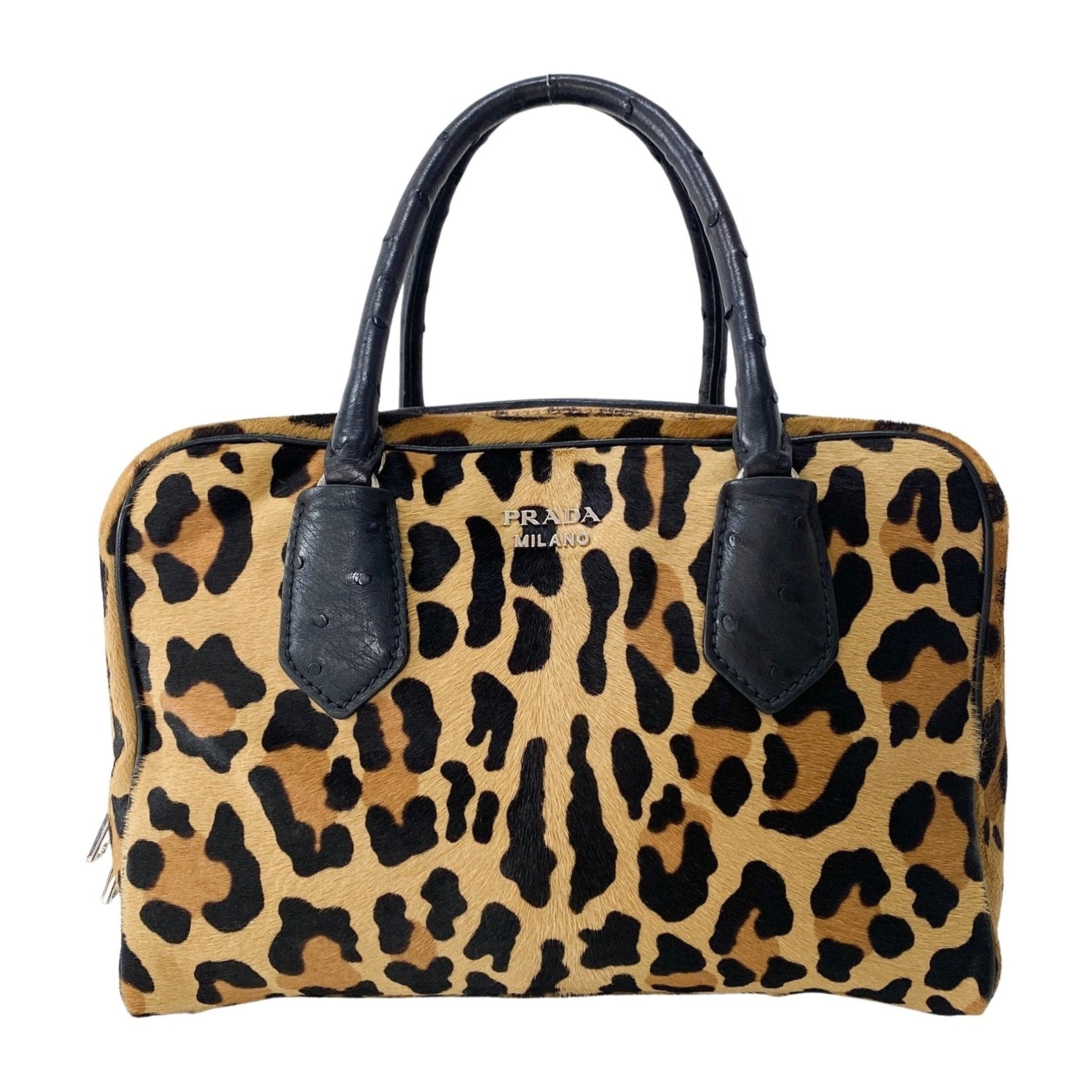 PRADA Leopard Pony Hair Top Handle Bag, in , Sold by HIVE PRELOVED - Crossbody bags, Shoulder Bags,