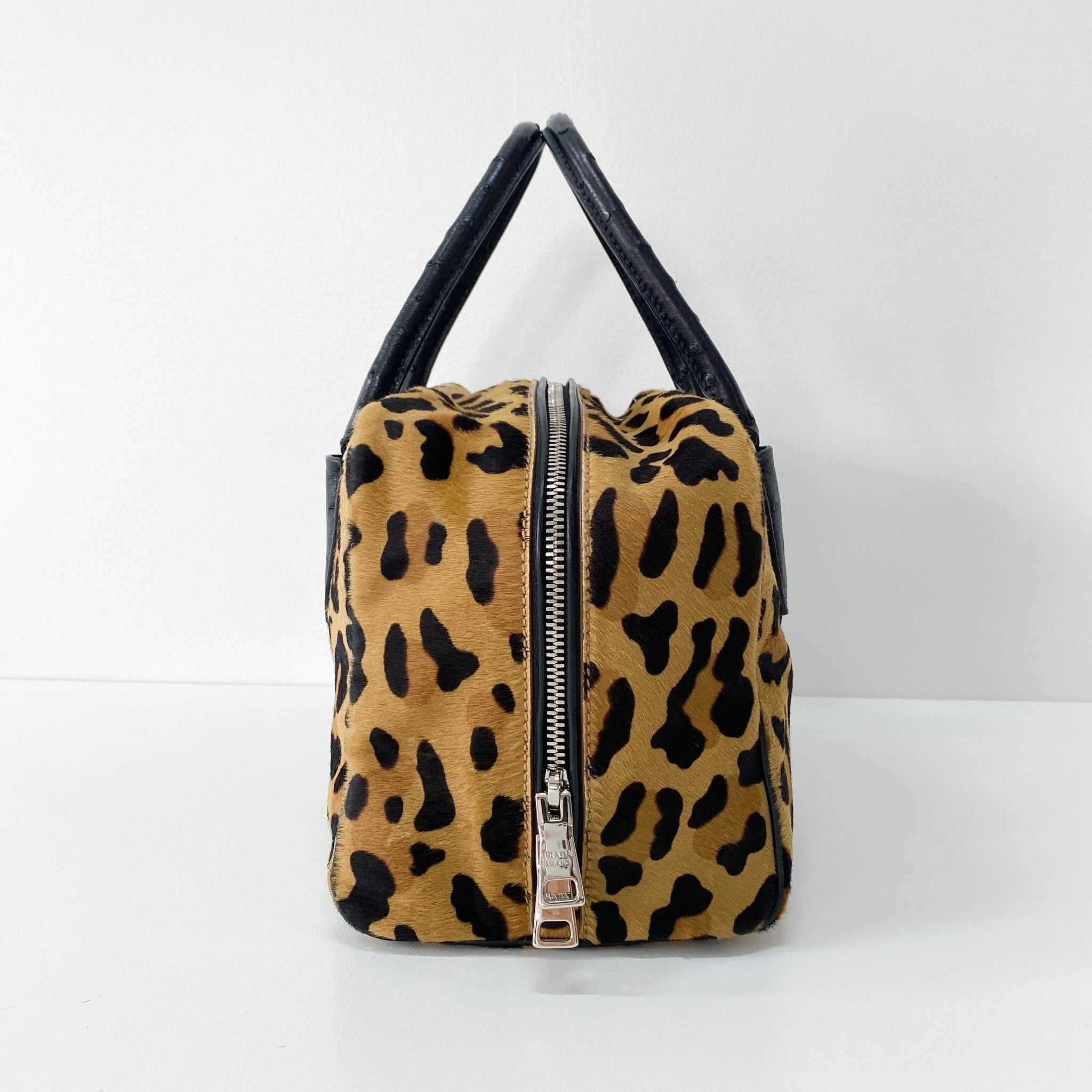 PRADA Leopard Pony Hair Top Handle Bag, in , Sold by HIVE PRELOVED - Crossbody bags, Shoulder Bags,