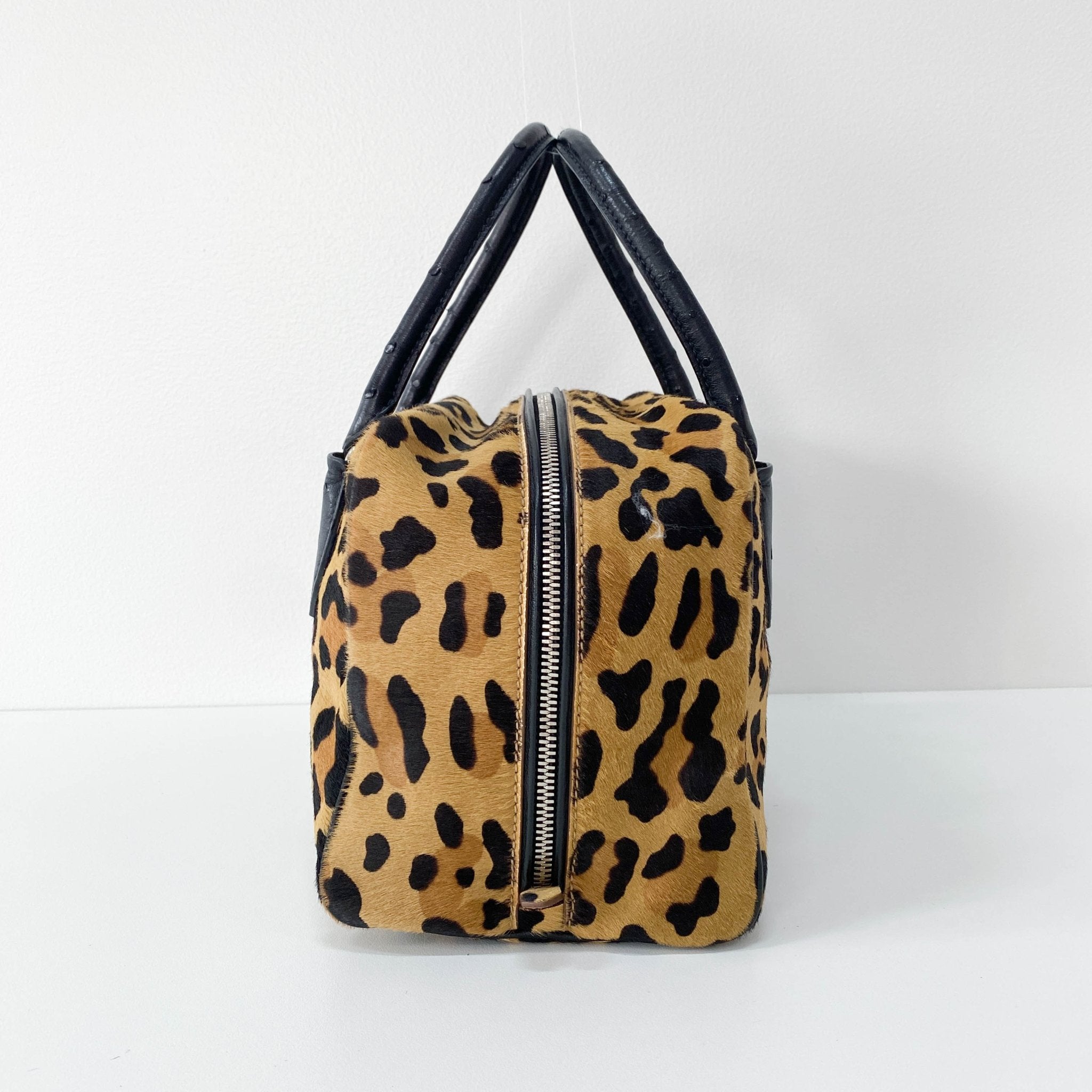 PRADA Leopard Pony Hair Top Handle Bag, in , Sold by HIVE PRELOVED - Crossbody bags, Shoulder Bags,
