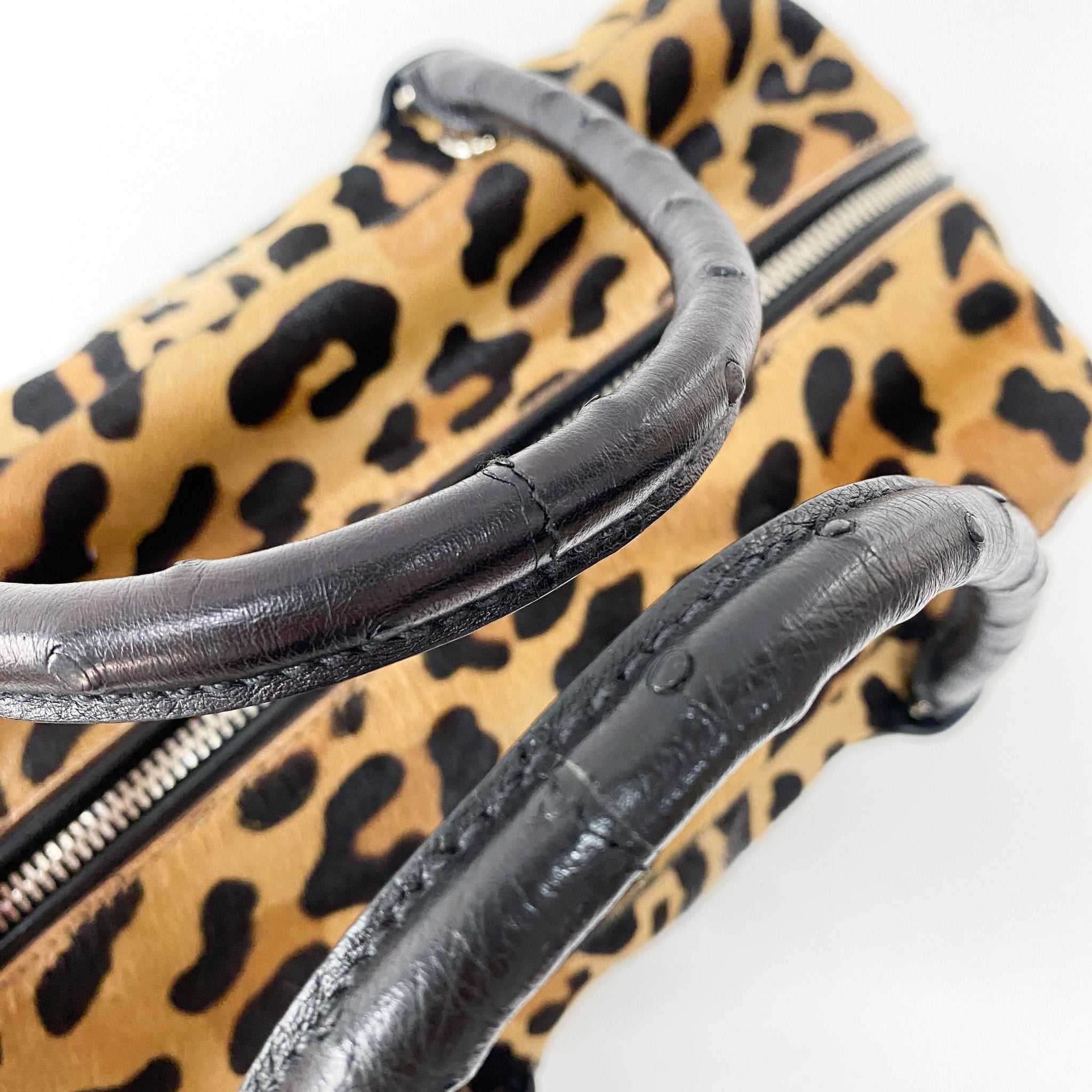 PRADA Leopard Pony Hair Top Handle Bag, in , Sold by HIVE PRELOVED - Crossbody bags, Shoulder Bags,