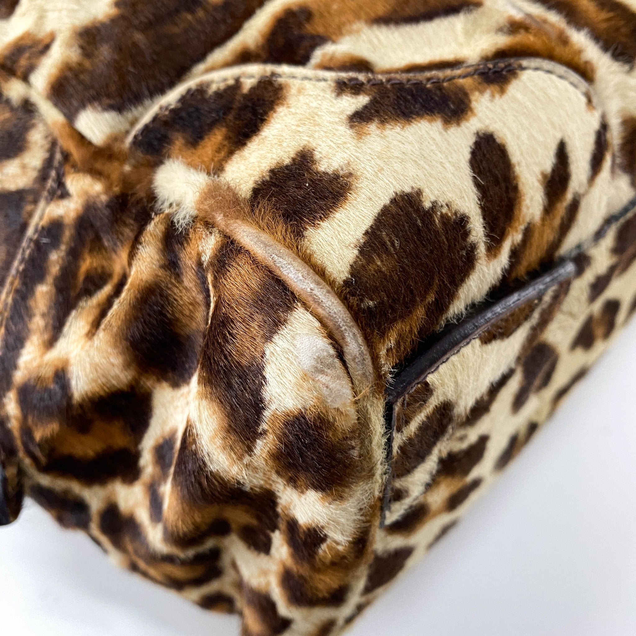 PRADA Leopard Pony Hair Top Handle Shoulder Bag, in , Sold by HIVE PRELOVED - Shoulder Bags, ,