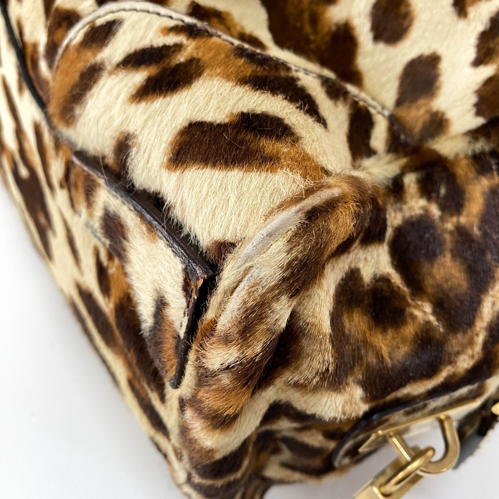PRADA Leopard Pony Hair Top Handle Shoulder Bag, in , Sold by HIVE PRELOVED - Shoulder Bags, ,
