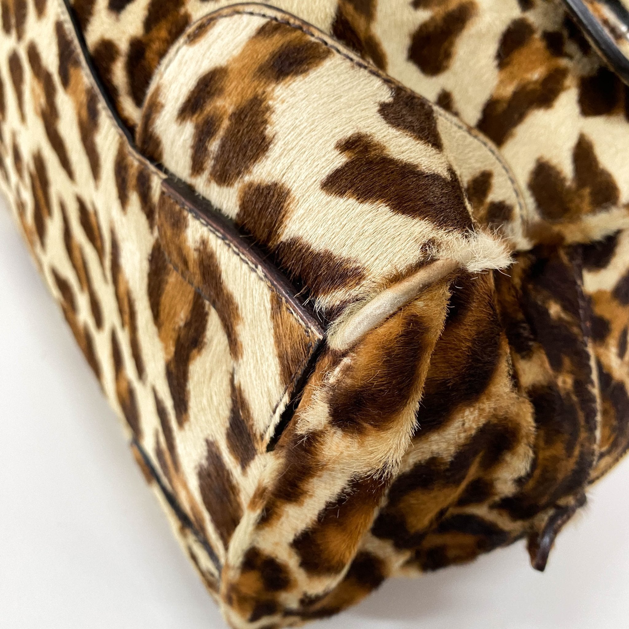PRADA Leopard Pony Hair Top Handle Shoulder Bag, in , Sold by HIVE PRELOVED - Shoulder Bags, ,