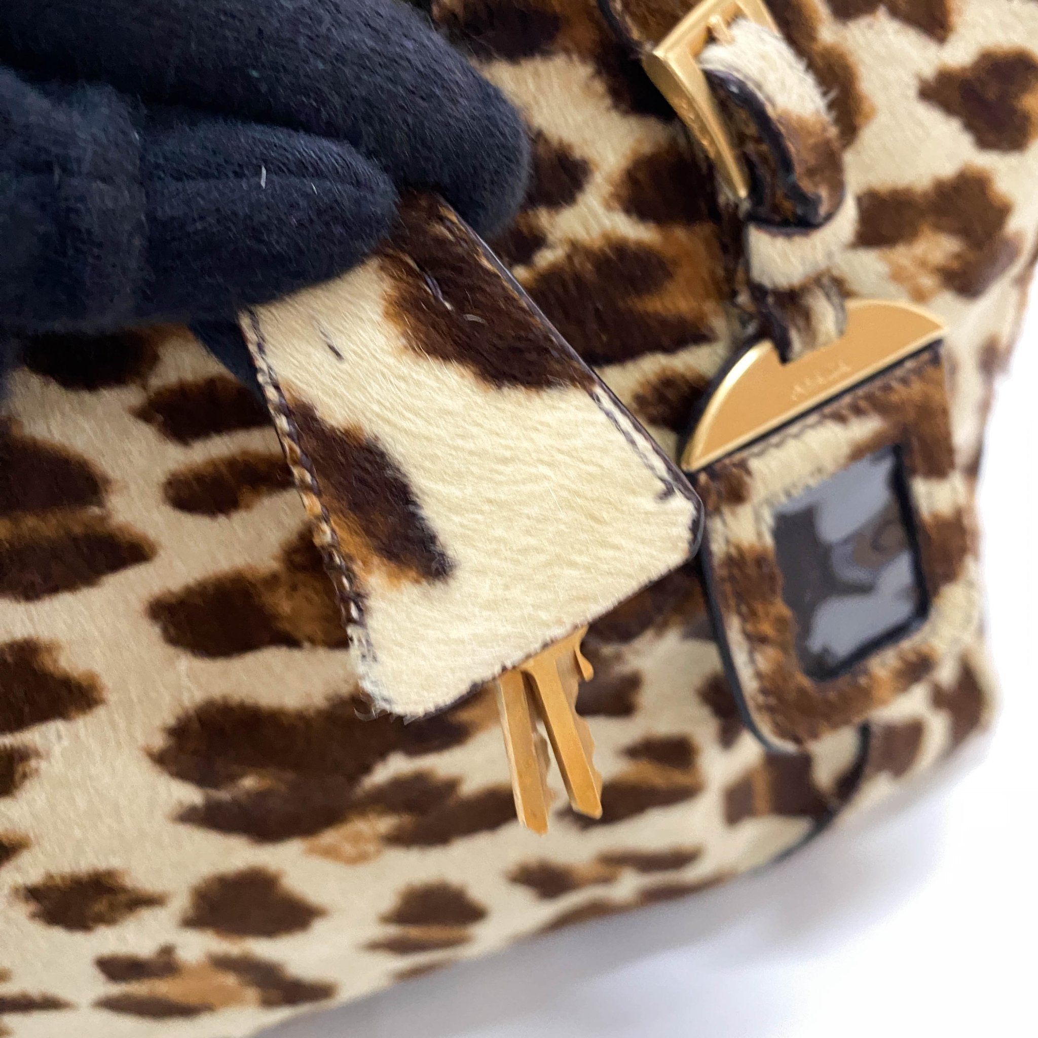 PRADA Leopard Pony Hair Top Handle Shoulder Bag, in , Sold by HIVE PRELOVED - Shoulder Bags, ,