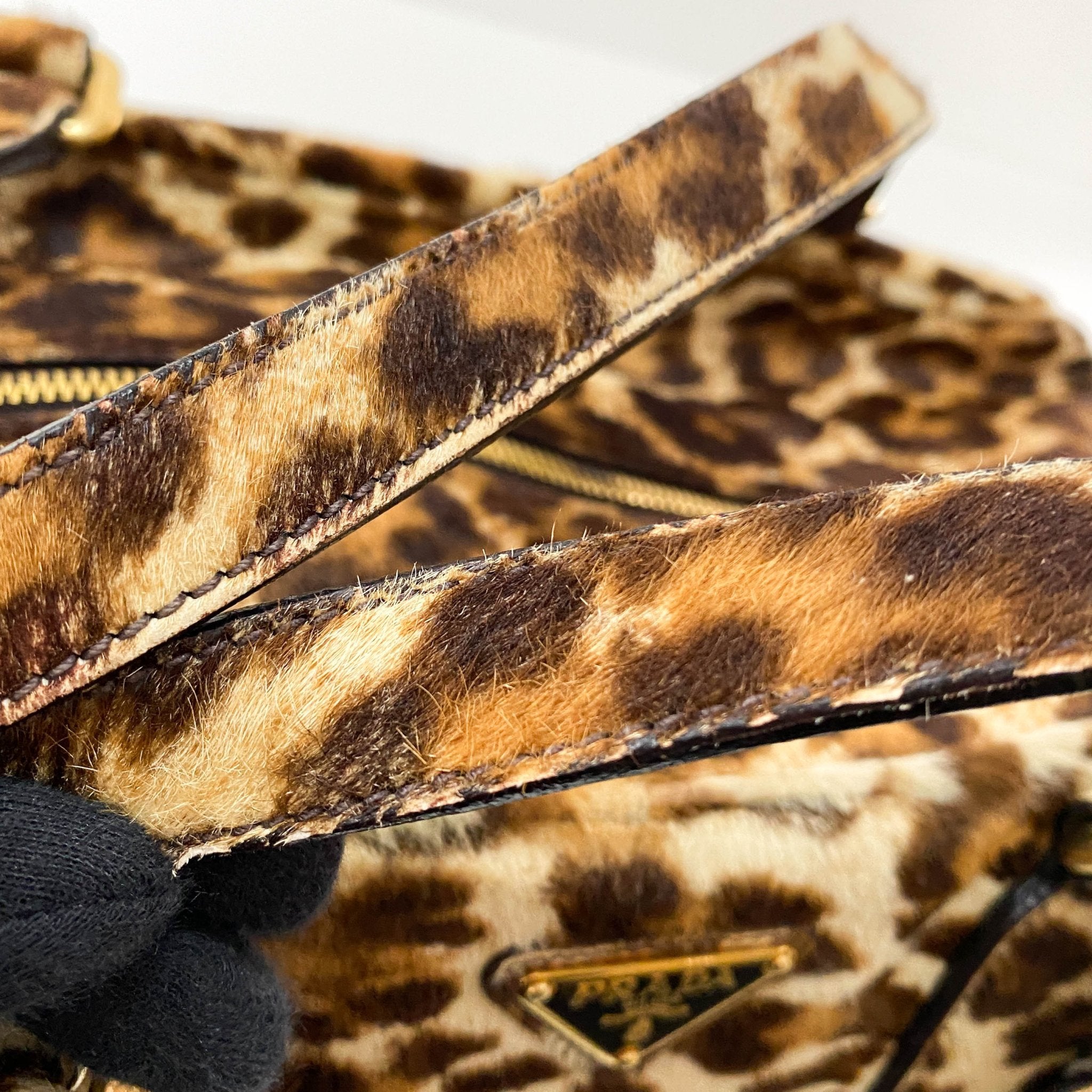 PRADA Leopard Pony Hair Top Handle Shoulder Bag, in , Sold by HIVE PRELOVED - Shoulder Bags, ,
