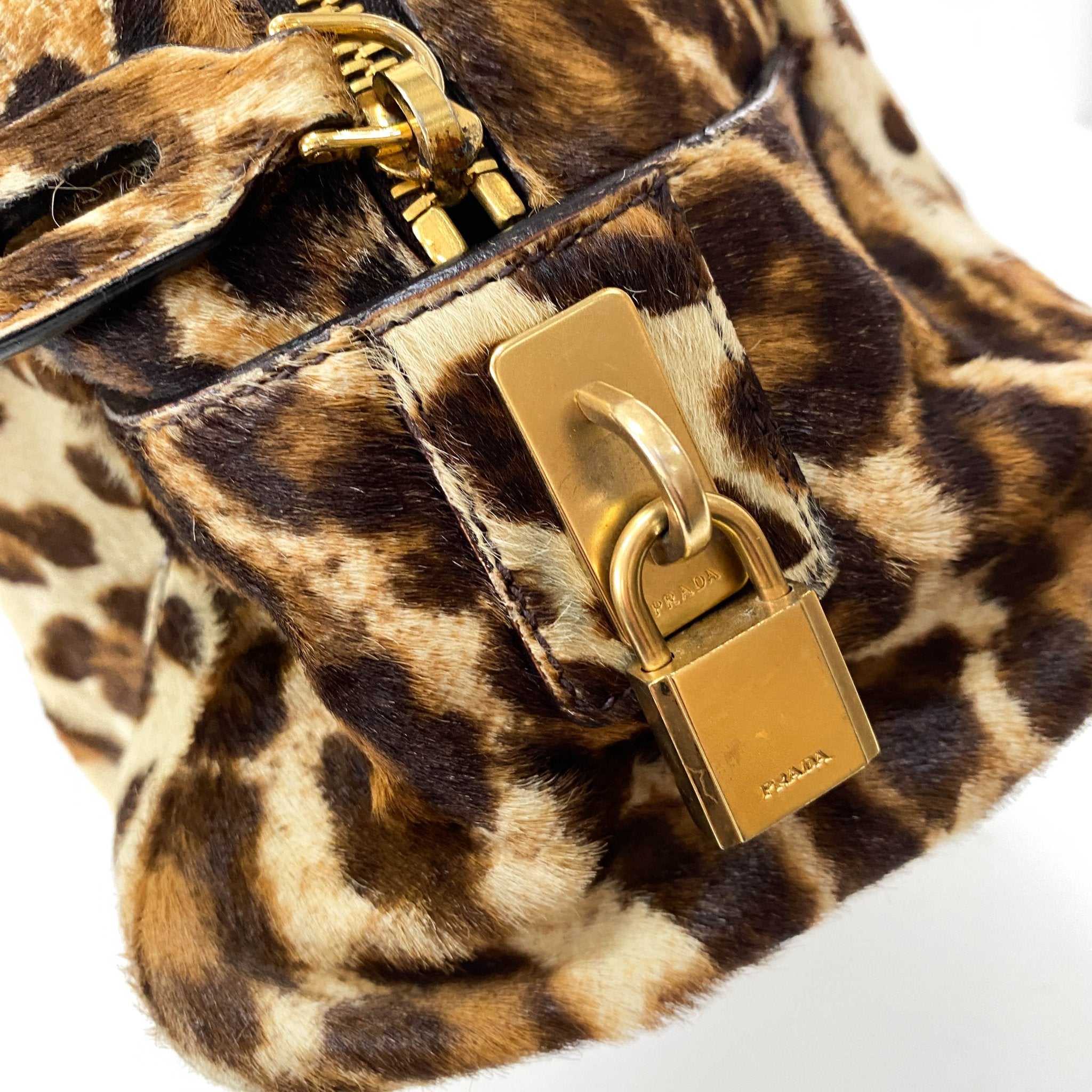 PRADA Leopard Pony Hair Top Handle Shoulder Bag, in , Sold by HIVE PRELOVED - Shoulder Bags, ,
