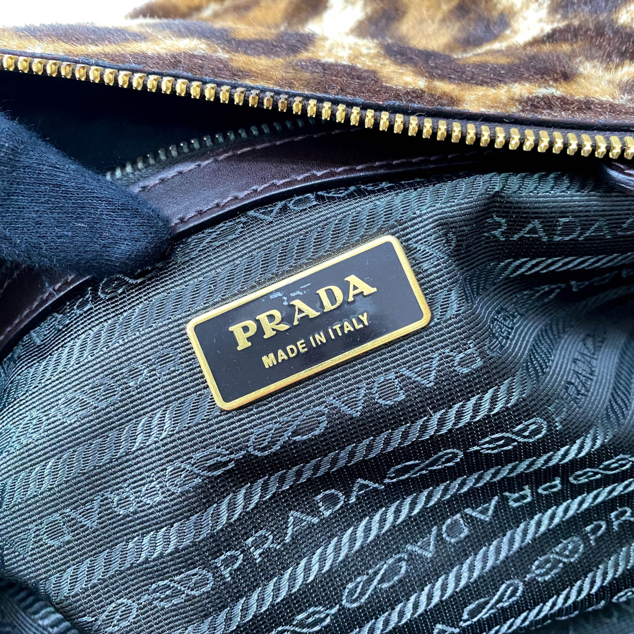 PRADA Leopard Pony Hair Top Handle Shoulder Bag, in , Sold by HIVE PRELOVED - Shoulder Bags, ,