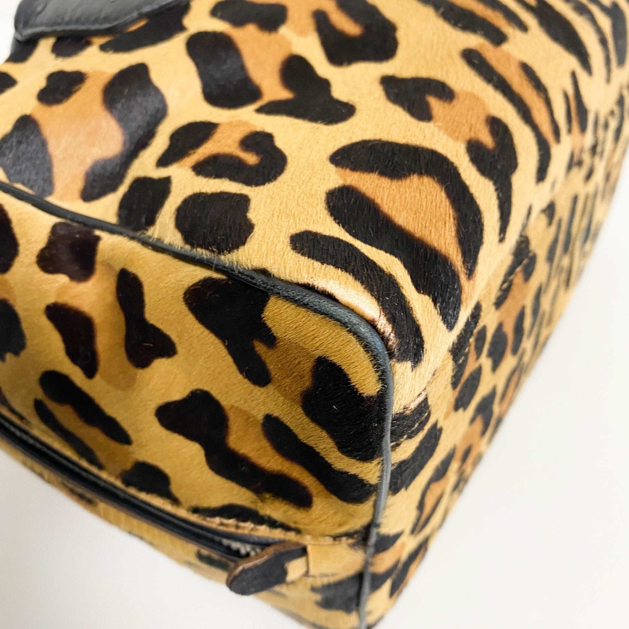 PRADA Leopard Ponyhair Tote, in , Sold by HIVE PRELOVED - Handle Bags, Shoulder Bags,