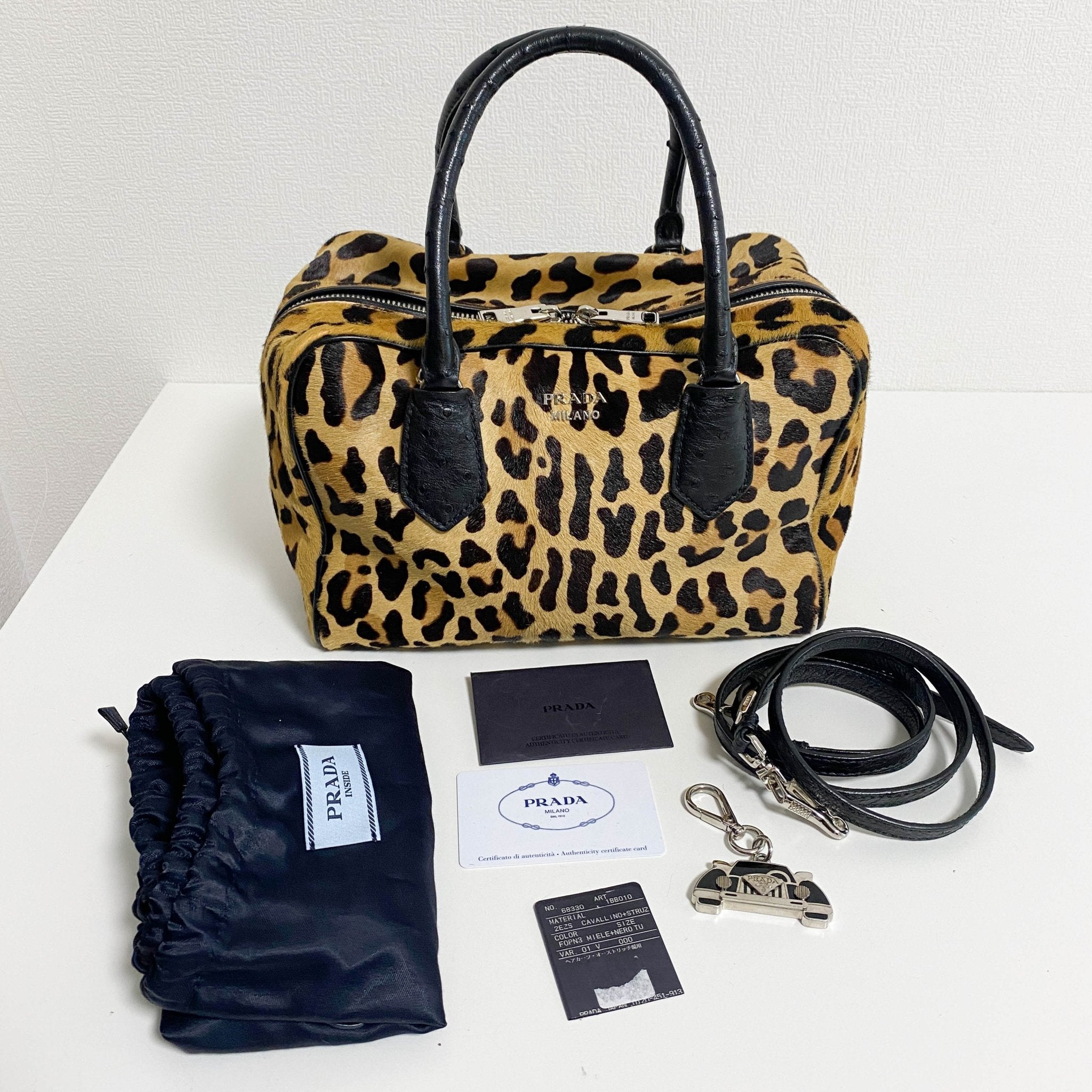 PRADA Leopard Ponyhair Tote, in , Sold by HIVE PRELOVED - Handle Bags, Shoulder Bags,