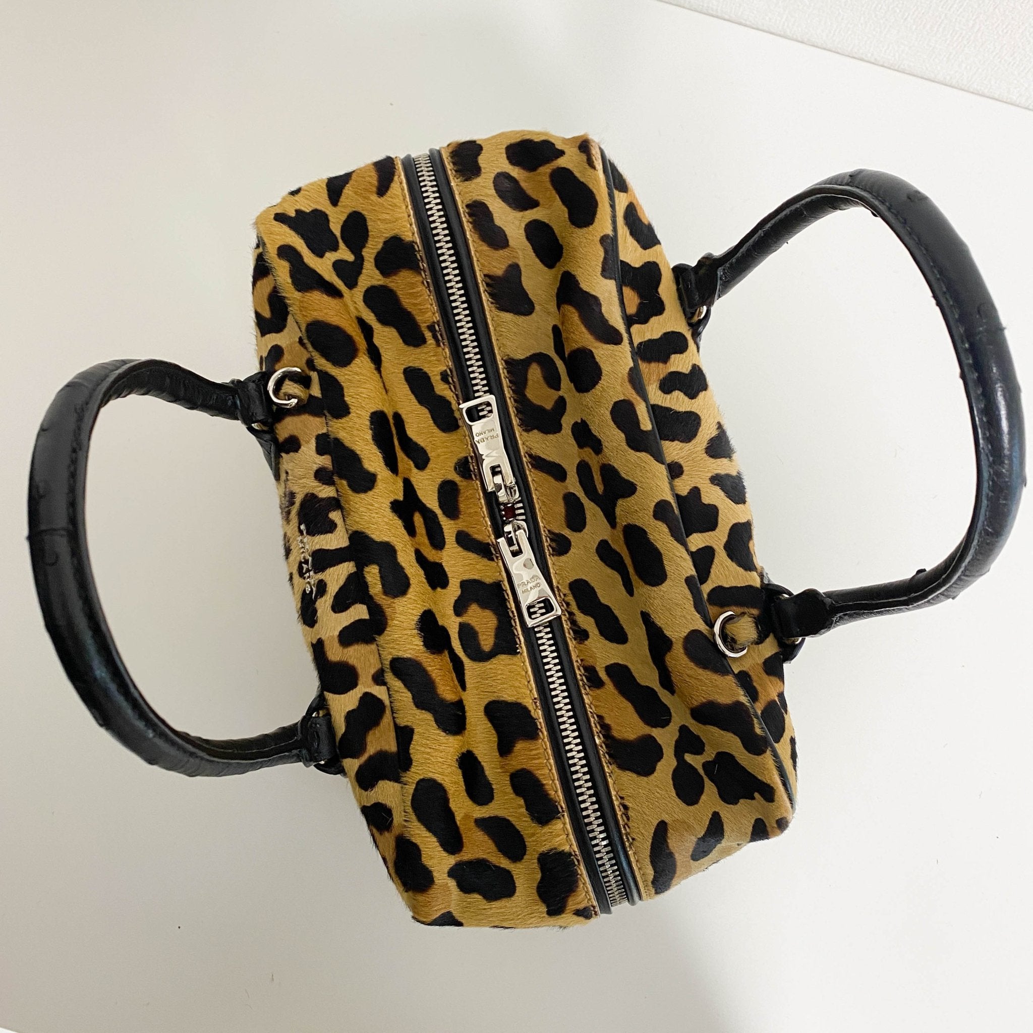 PRADA Leopard Ponyhair Tote, in , Sold by HIVE PRELOVED - Handle Bags, Shoulder Bags,