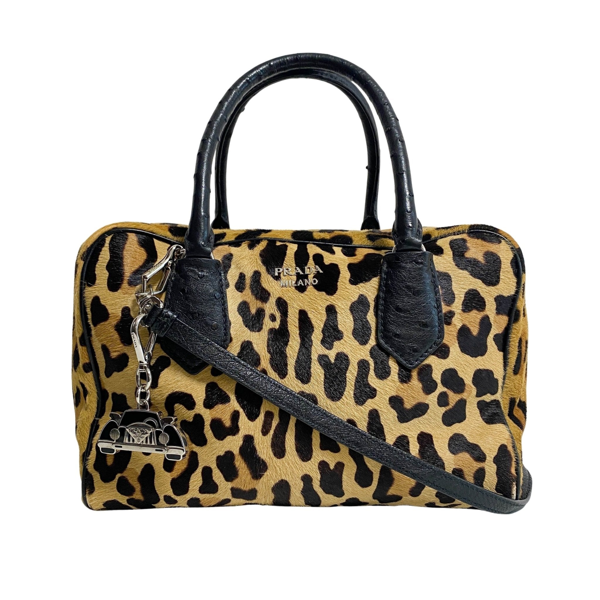 PRADA Leopard Ponyhair Tote, in , Sold by HIVE PRELOVED - Handle Bags, Shoulder Bags,