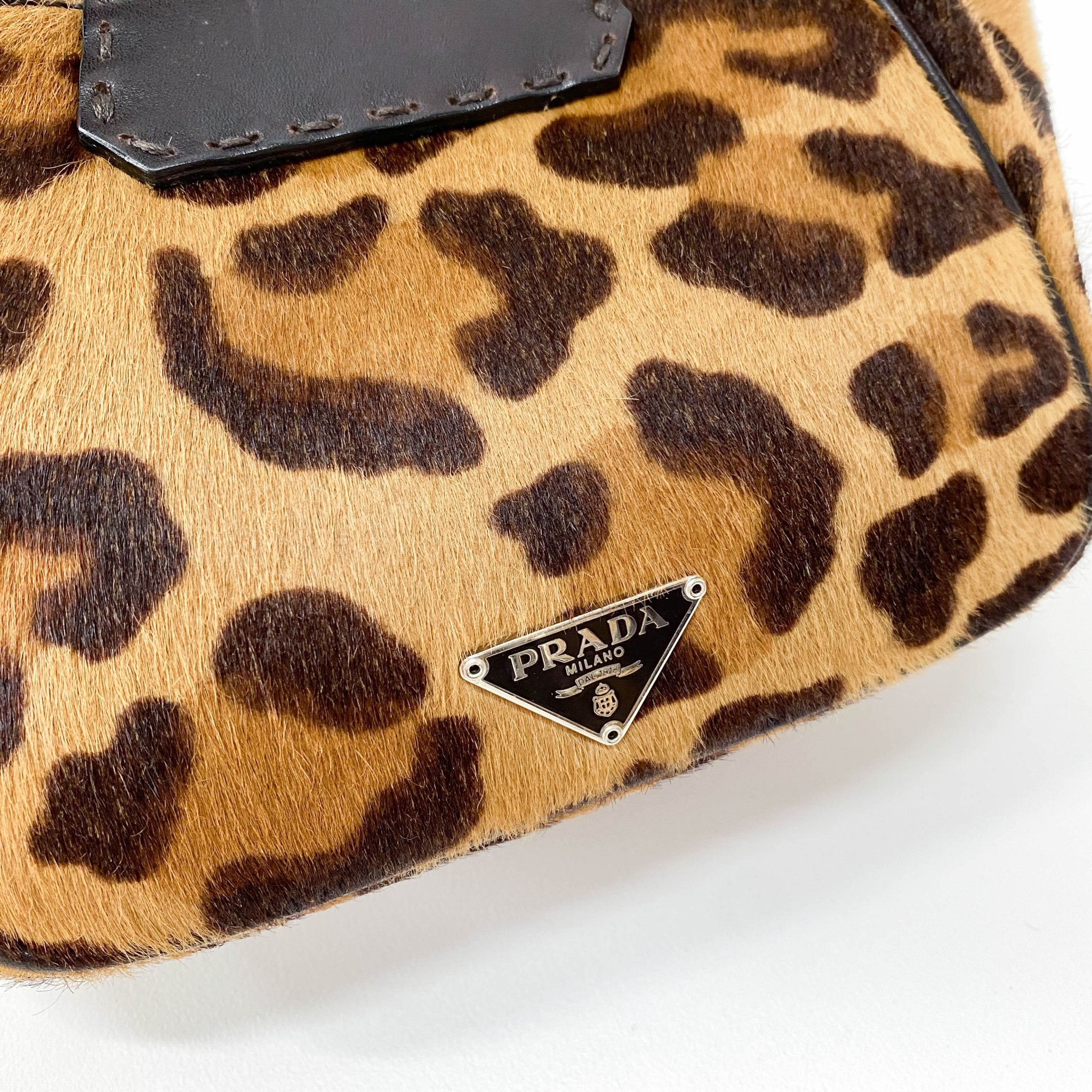 PRADA Leopard Print Pony Hair Mini Bag, in , Sold by HIVE PRELOVED - Handle Bags, ,