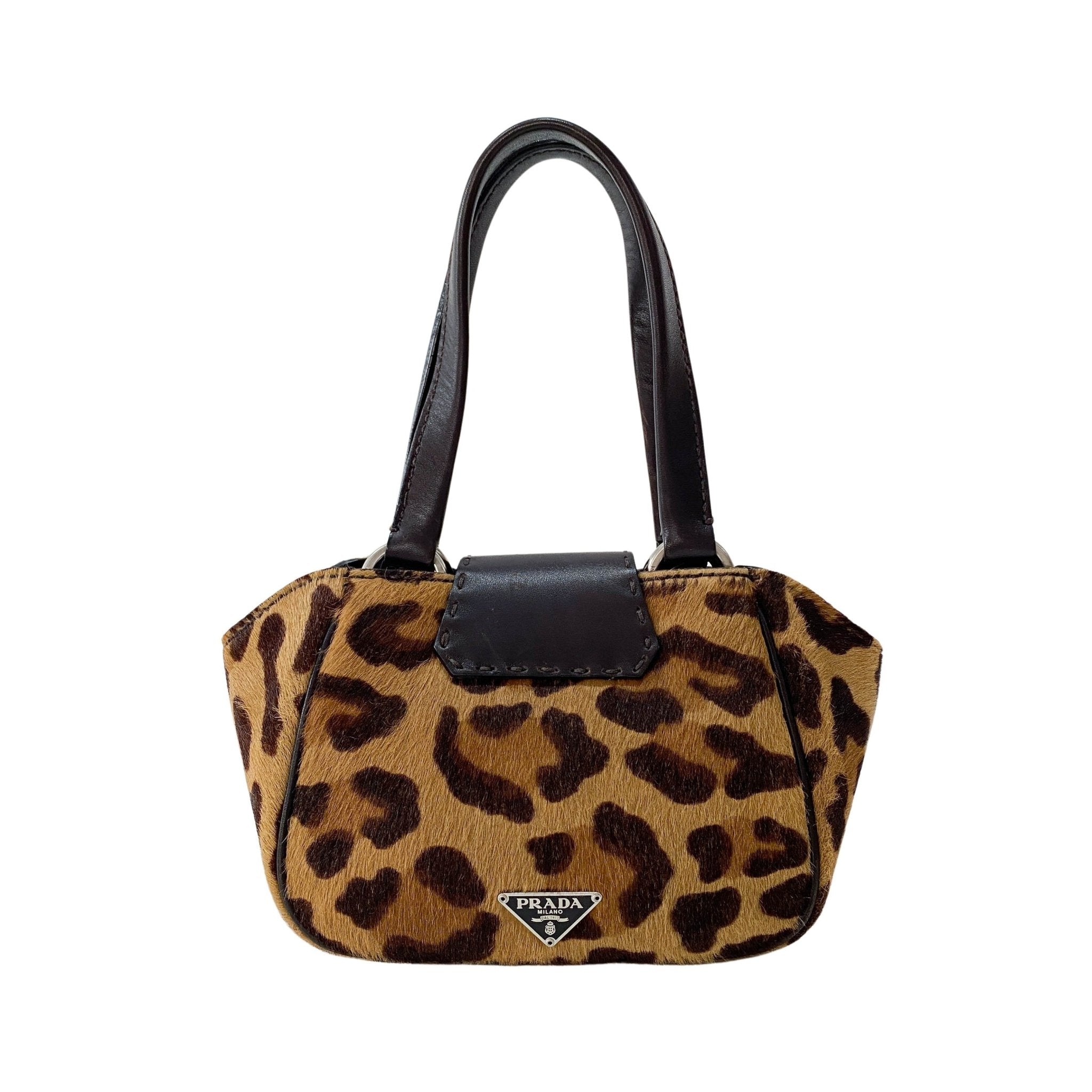 PRADA Leopard Print Pony Hair Mini Bag, in , Sold by HIVE PRELOVED - Handle Bags, ,