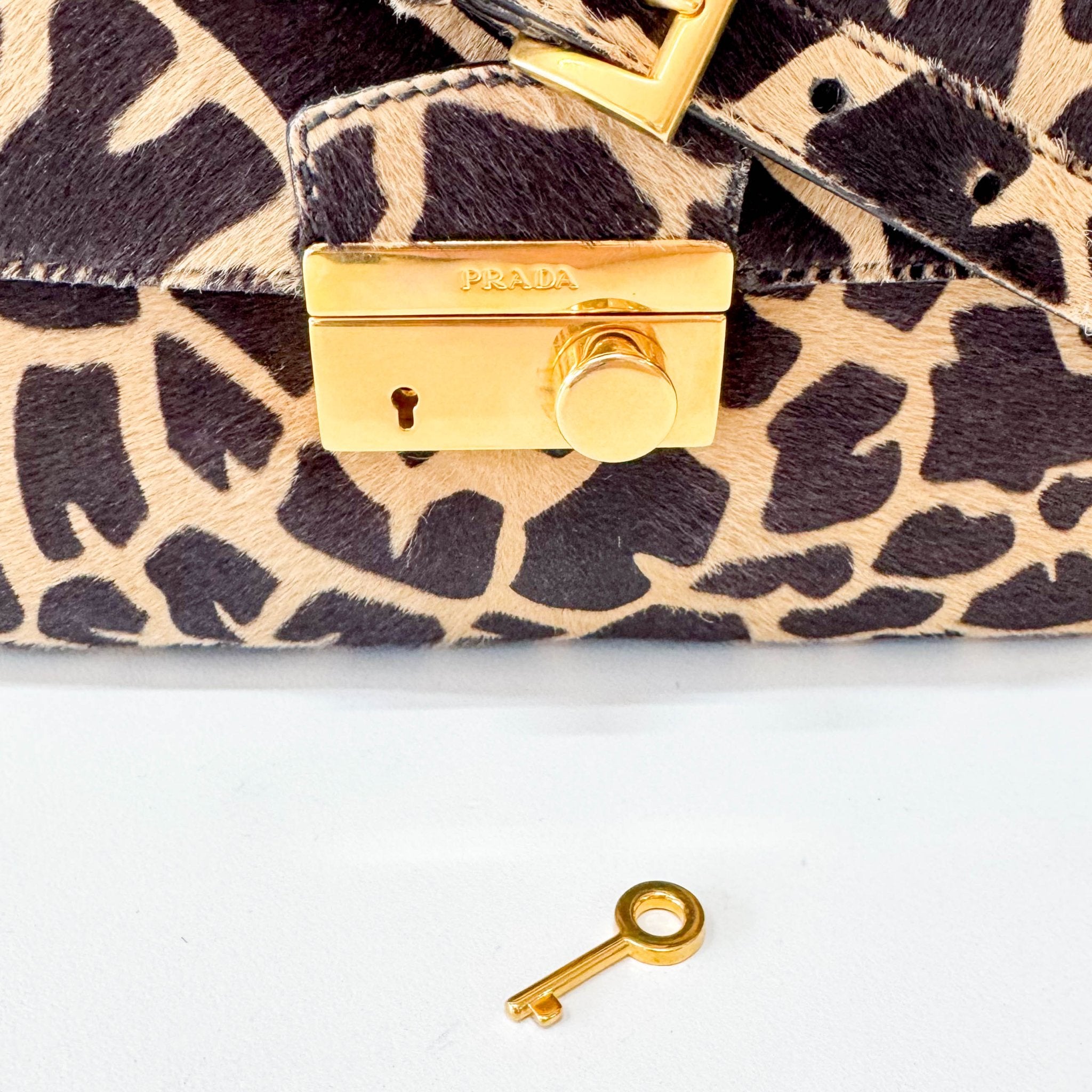 PRADA Leopard Print Pony Hair Shoulder Bag, in , Sold by HIVE PRELOVED - Shoulder Bags, ,