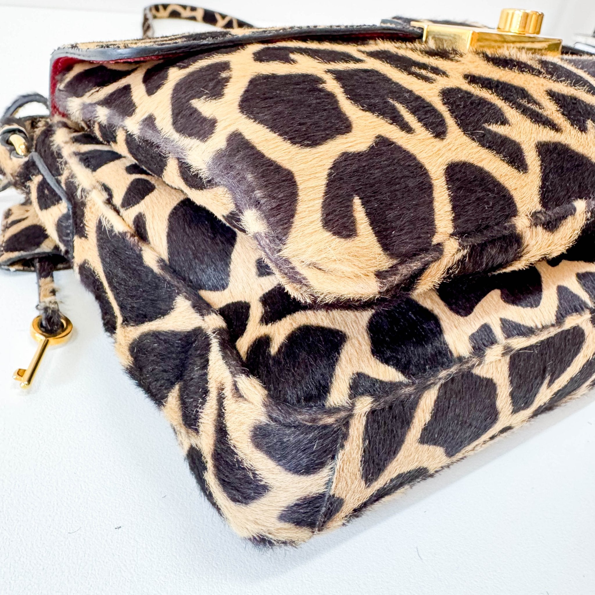 PRADA Leopard Print Pony Hair Shoulder Bag, in , Sold by HIVE PRELOVED - Shoulder Bags, ,
