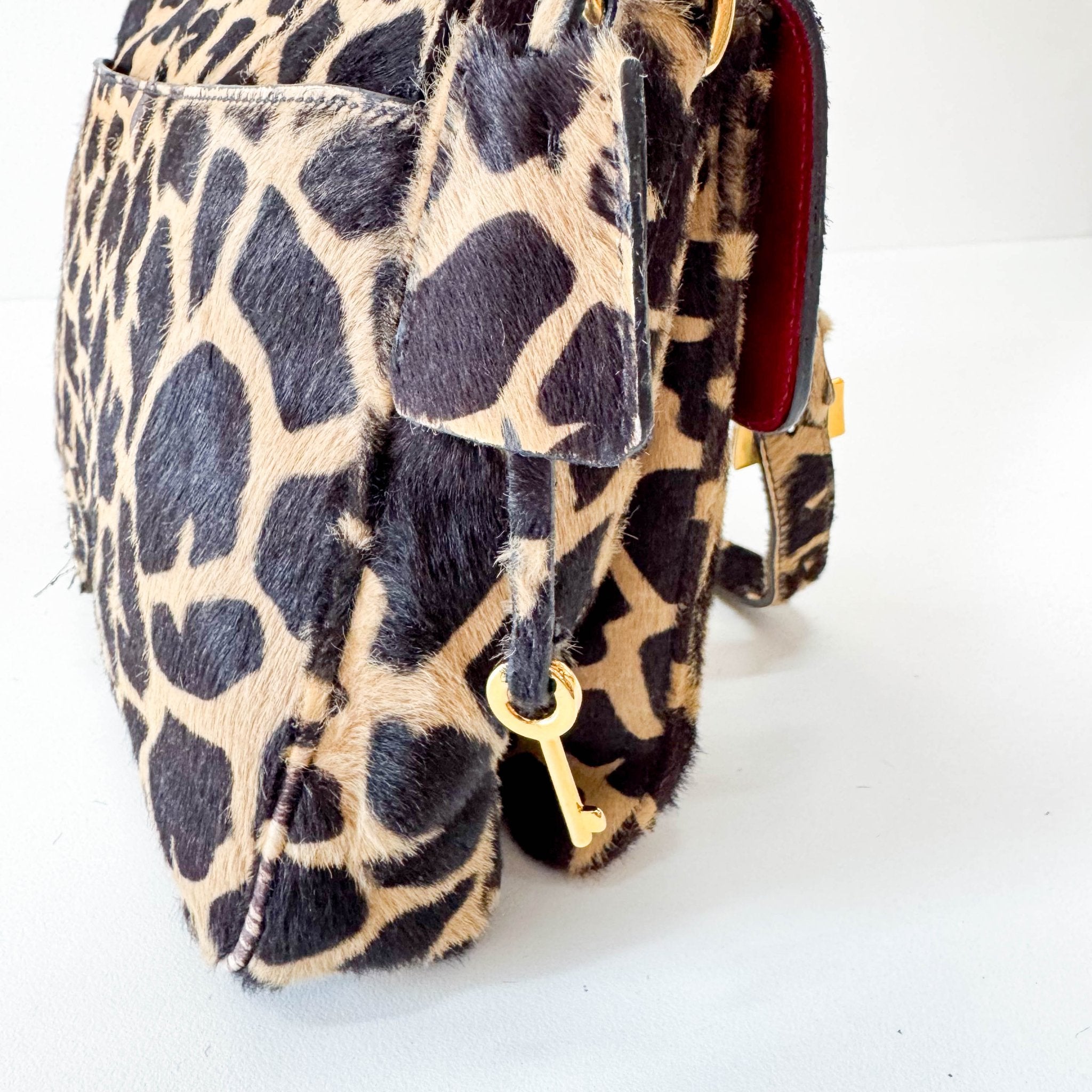 PRADA Leopard Print Pony Hair Shoulder Bag, in , Sold by HIVE PRELOVED - Shoulder Bags, ,