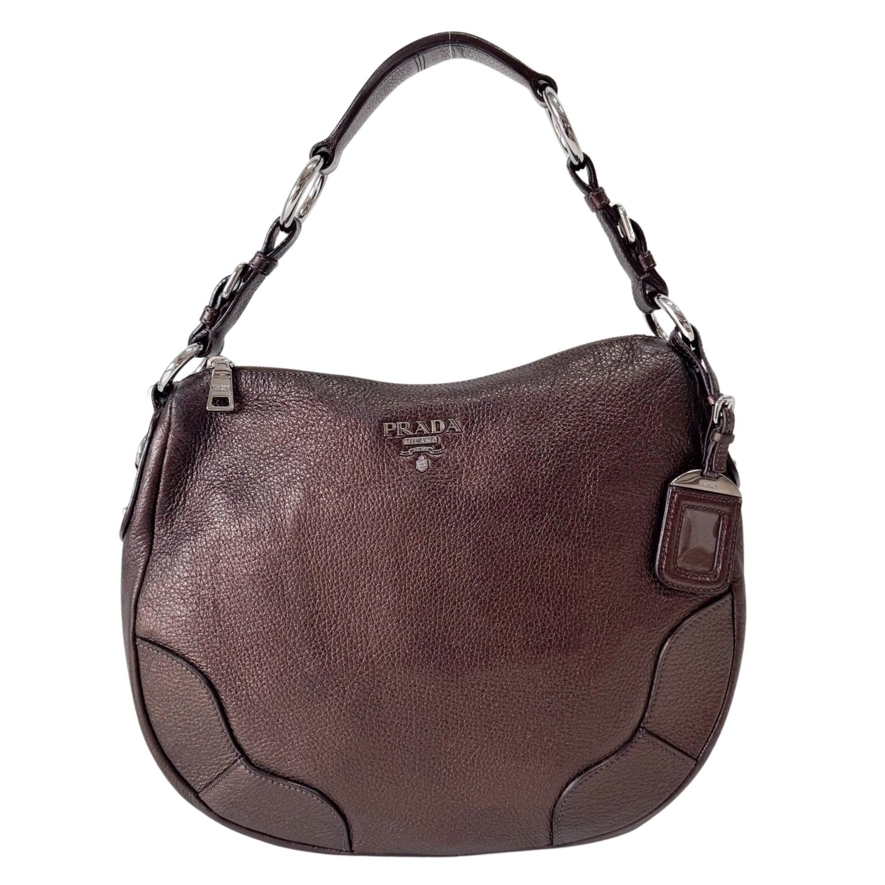 PRADA Metaric Bronze Shoulder Bag, in , Sold by HIVE PRELOVED - Shoulder Bags, ,