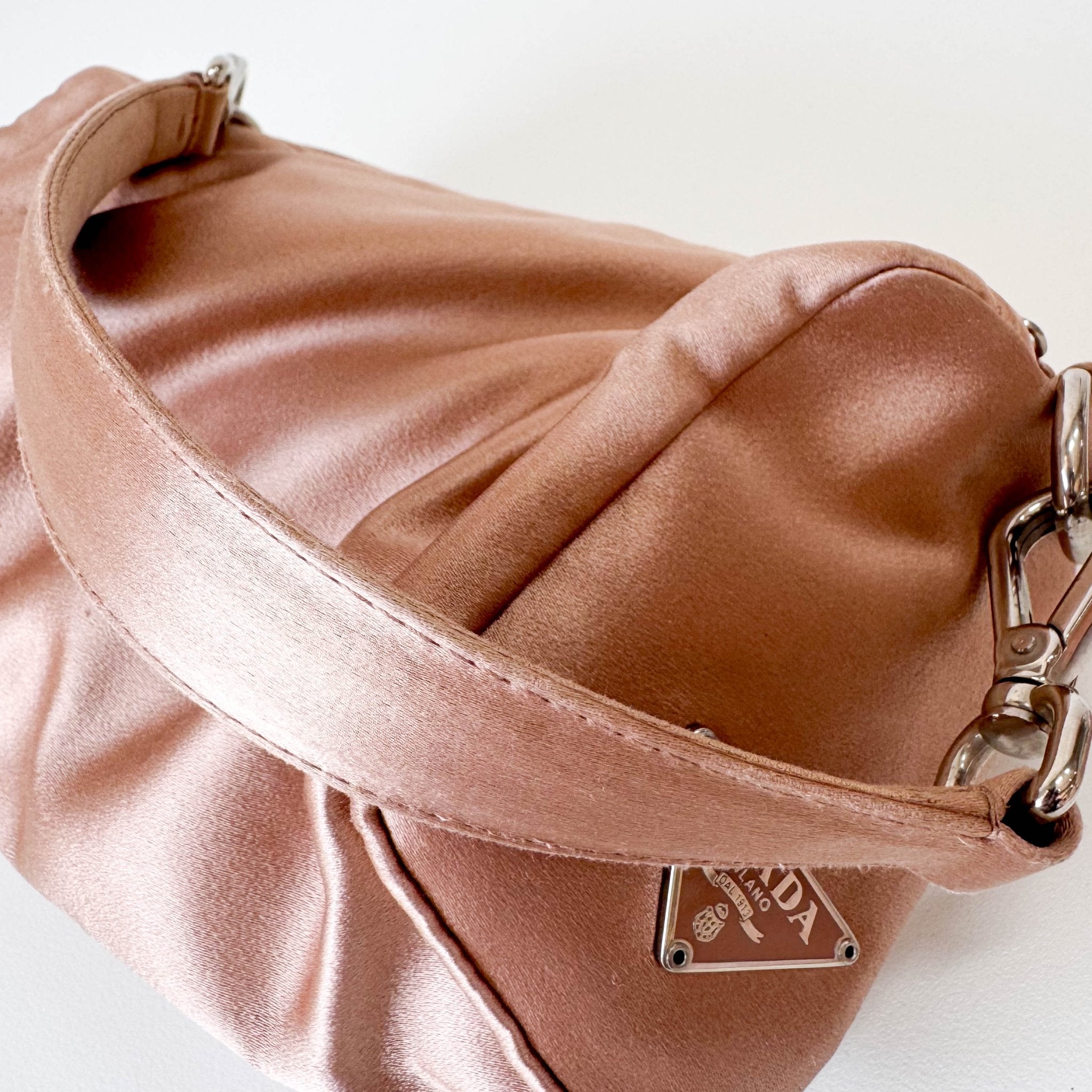 PRADA Mini Satin Handbag, in , Sold by HIVE PRELOVED - Handle Bags, Mini bags,