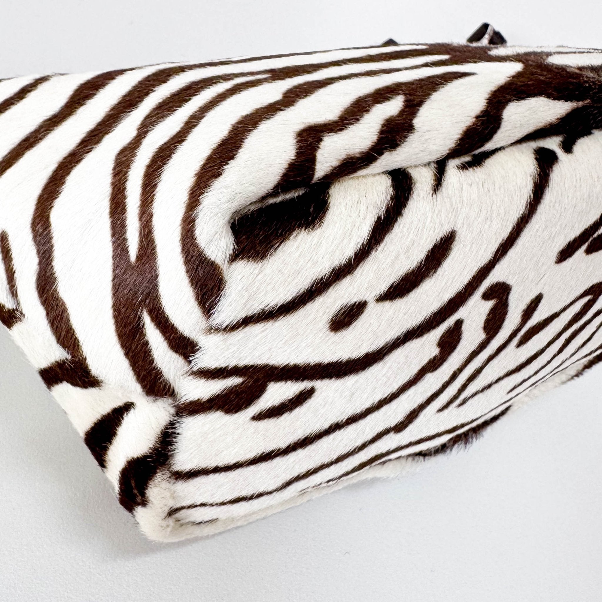 PRADA Neutral Zebra Print Pony Hair Shoulder Bag, in , Sold by HIVE PRELOVED - Shoulder Bags, ,