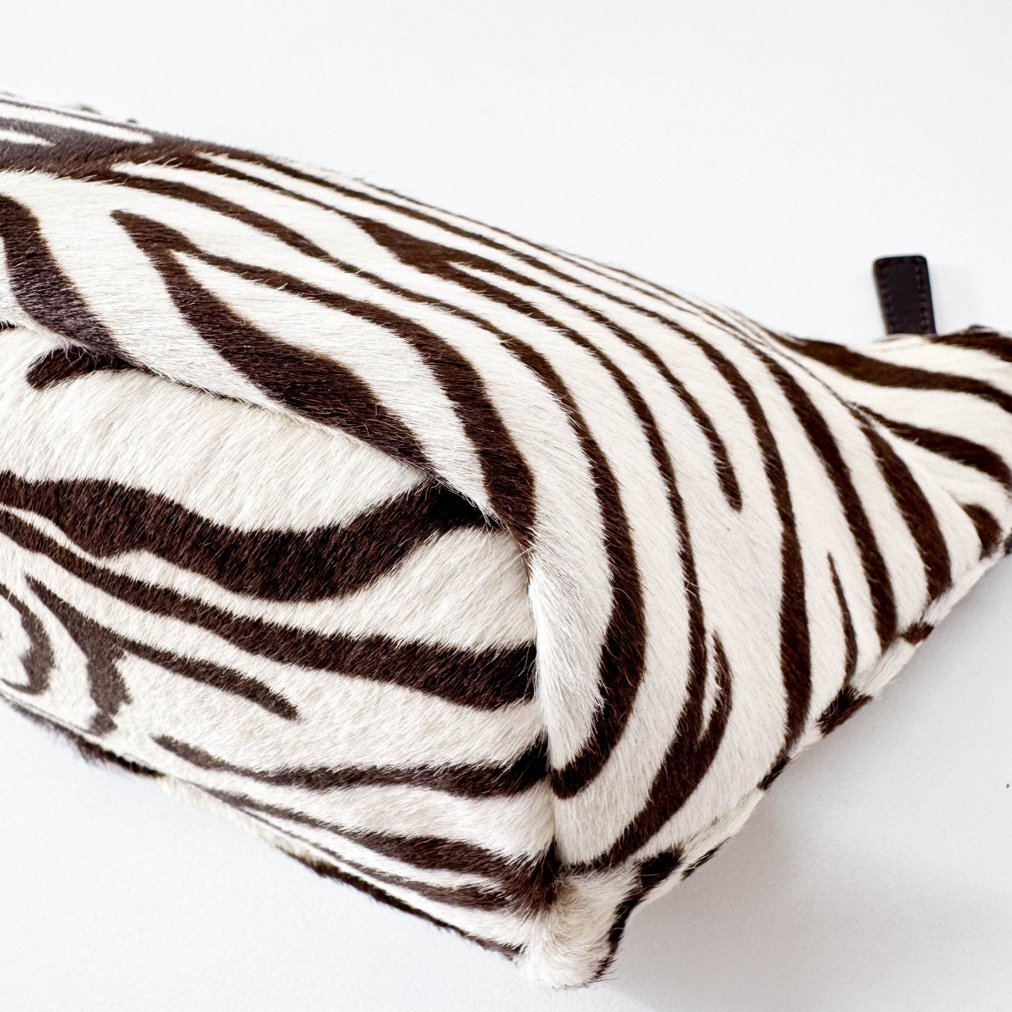 PRADA Neutral Zebra Print Pony Hair Shoulder Bag, in , Sold by HIVE PRELOVED - Shoulder Bags, ,