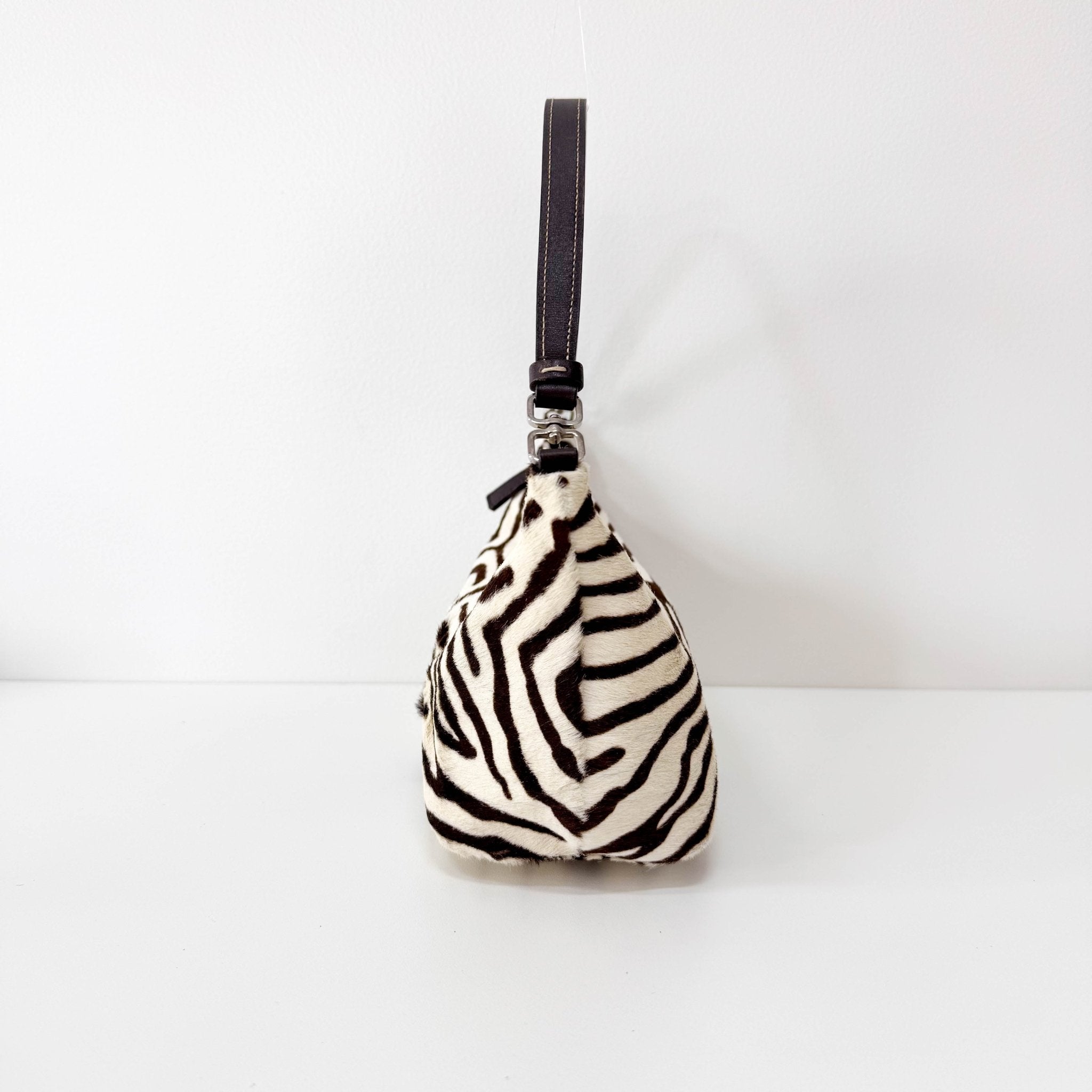 PRADA Neutral Zebra Print Pony Hair Shoulder Bag, in , Sold by HIVE PRELOVED - Shoulder Bags, ,