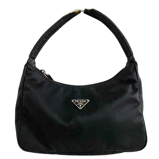 PRADA Nylon Mini Bag, Nylon in Black, Sold by HIVE PRELOVED - Handle Bags, Mini bags,
