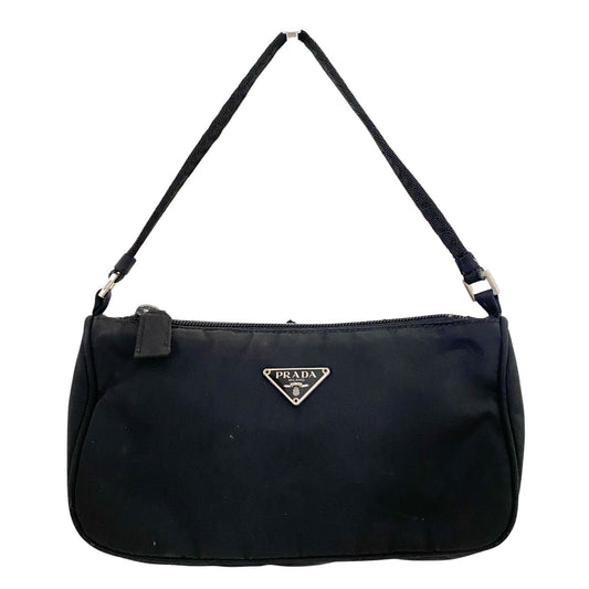 PRADA Nylon Mini Pouch Bag, Nylon in Black, Sold by HIVE PRELOVED - Mini bags, ,