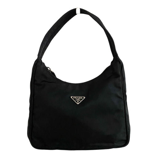 PRADA Nylon Pouch Bag, Nylon in Black, Sold by HIVE PRELOVED - Handle Bags, Mini bags, Shoulder Bags