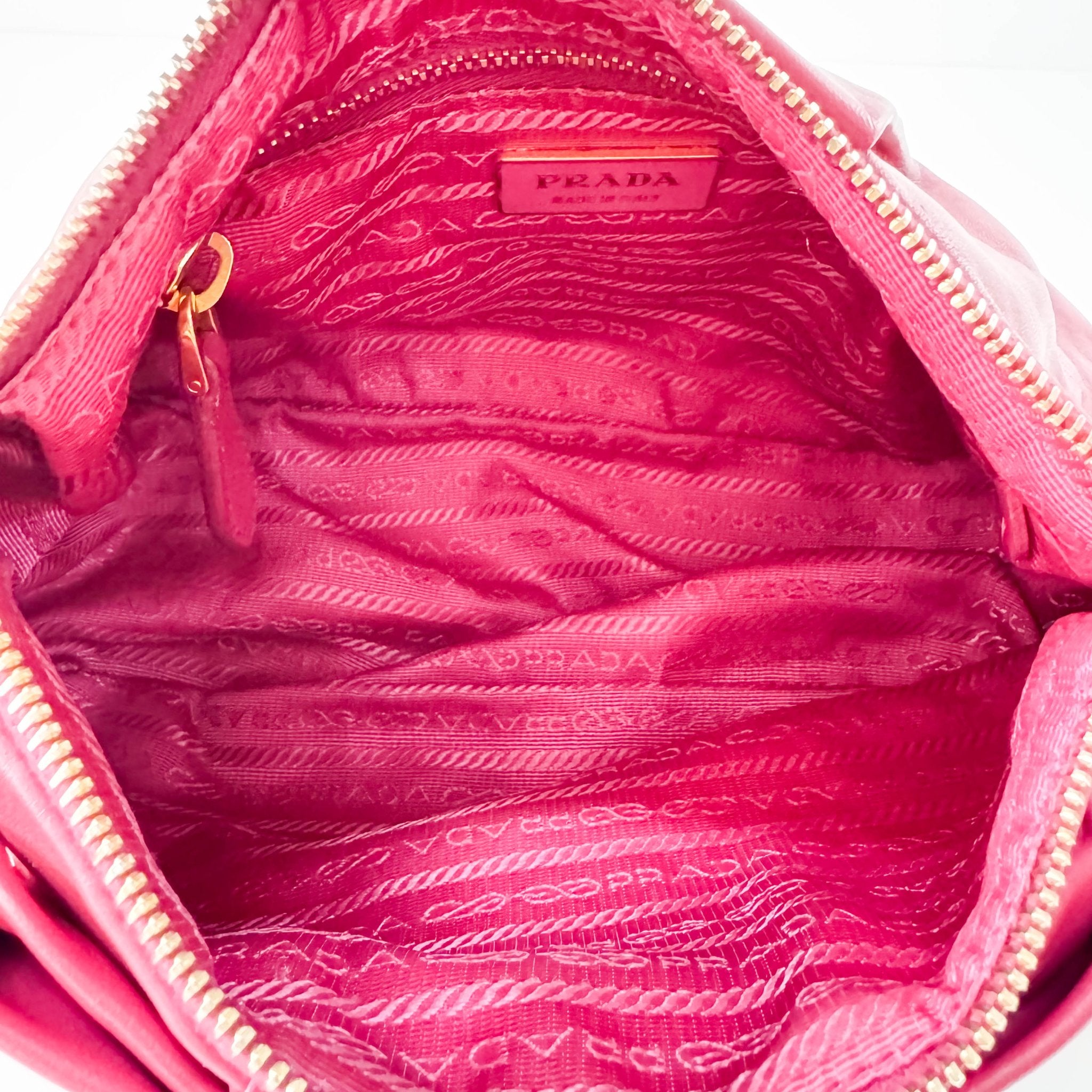 PRADA Pink Leather Ribbon Handle Bag, in , Sold by HIVE PRELOVED - Handle Bags, ,