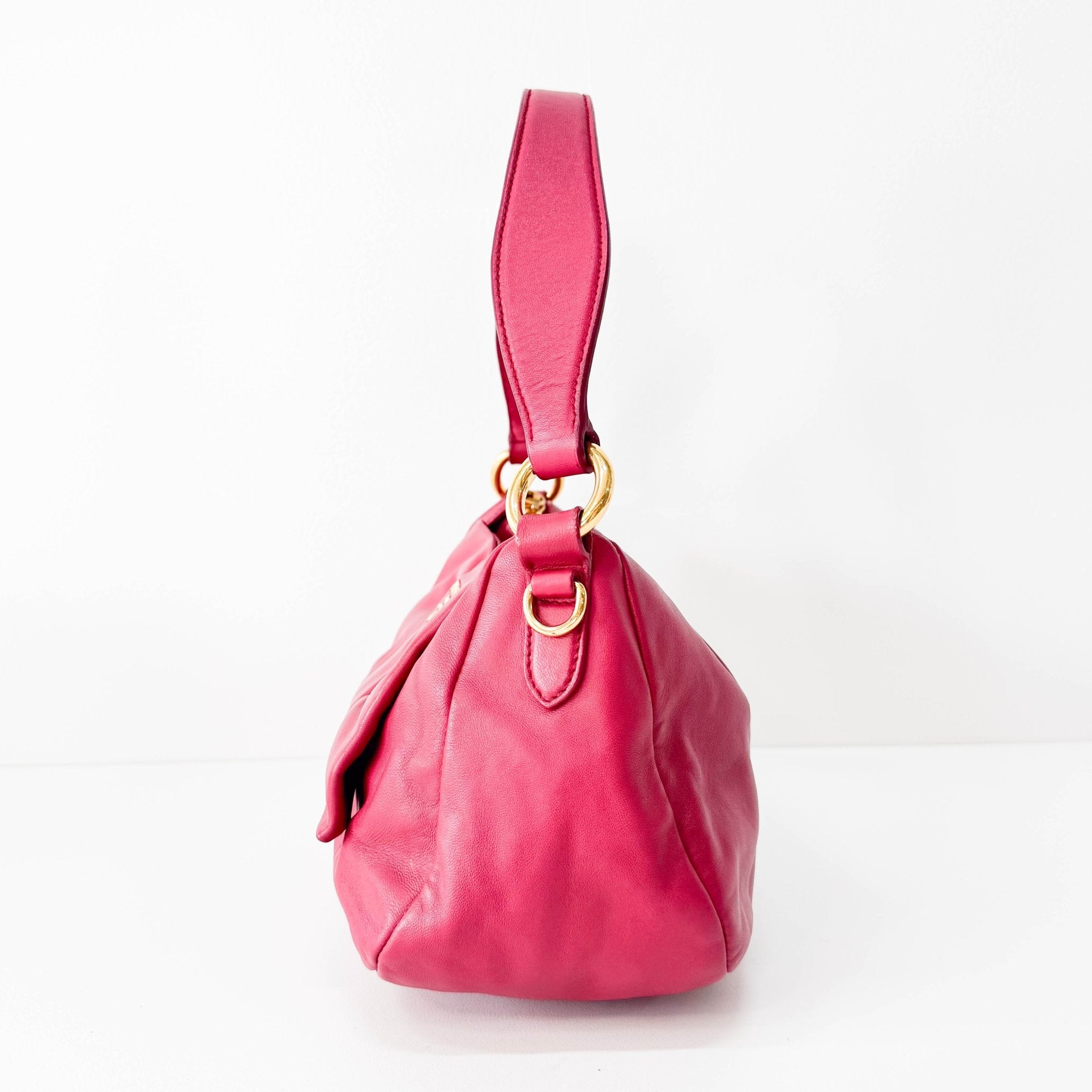 PRADA Pink Leather Ribbon Handle Bag, in , Sold by HIVE PRELOVED - Handle Bags, ,