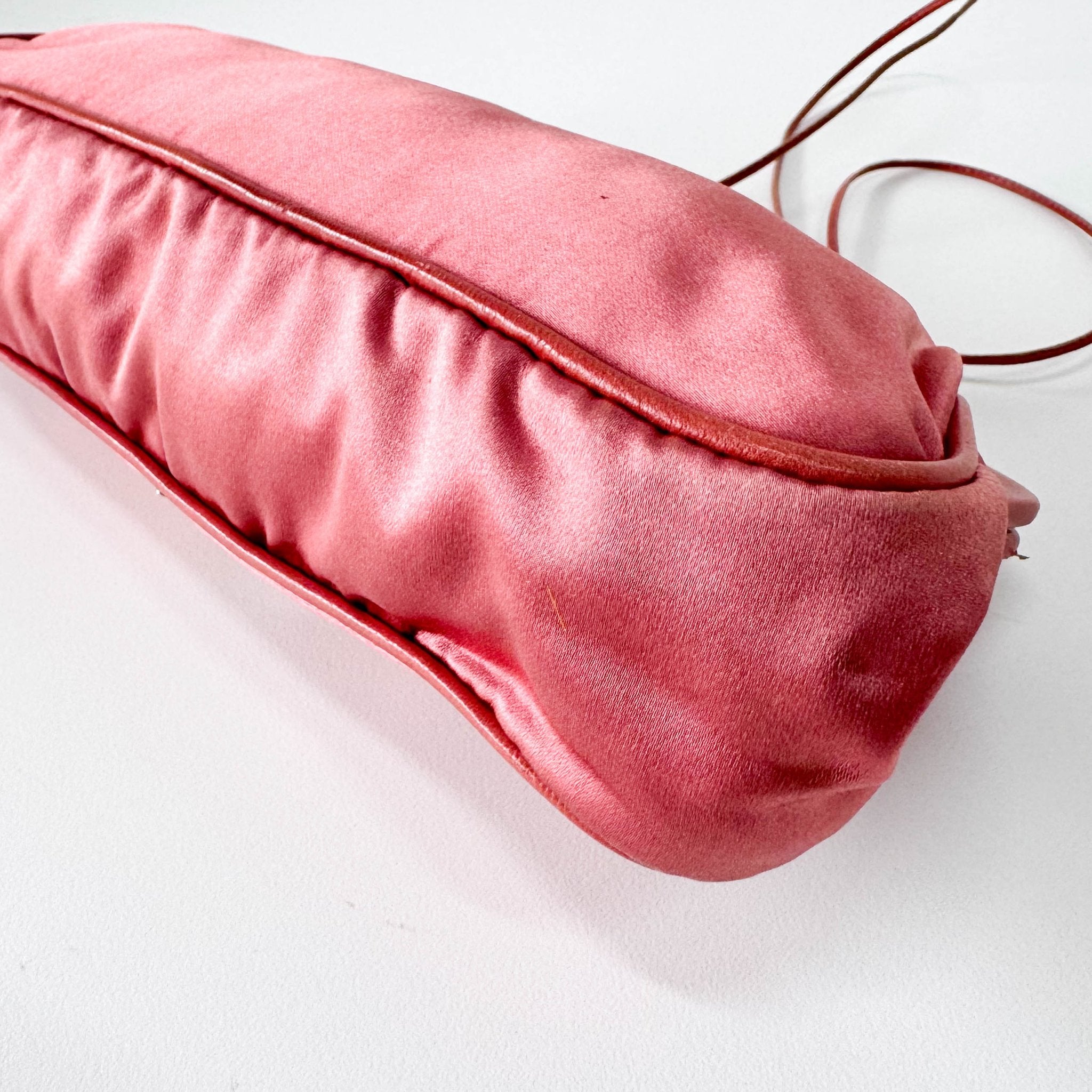 PRADA Pink Satin Mini Pochette Bag, in , Sold by HIVE PRELOVED - Mini bags, Shoulder Bags,