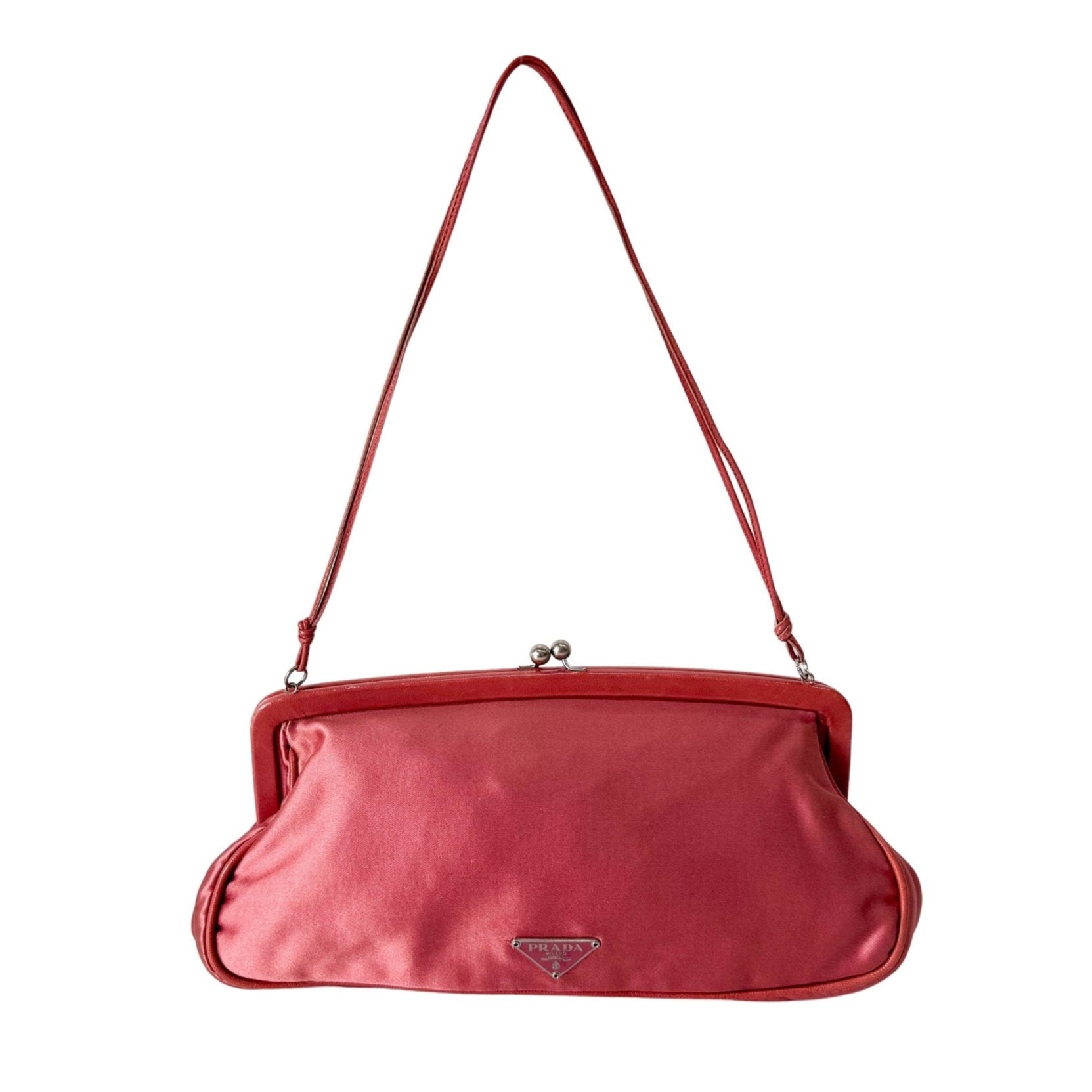 PRADA Pink Satin Mini Pochette Bag, in , Sold by HIVE PRELOVED - Mini bags, Shoulder Bags,