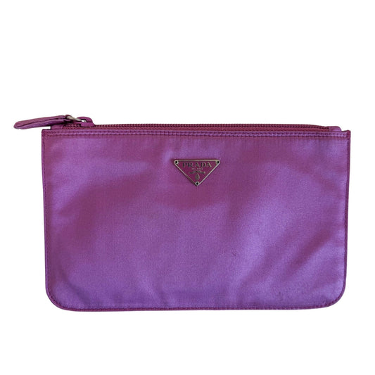 PRADA Pink Satin Pouch, in , Sold by HIVE PRELOVED - Pouches, ,