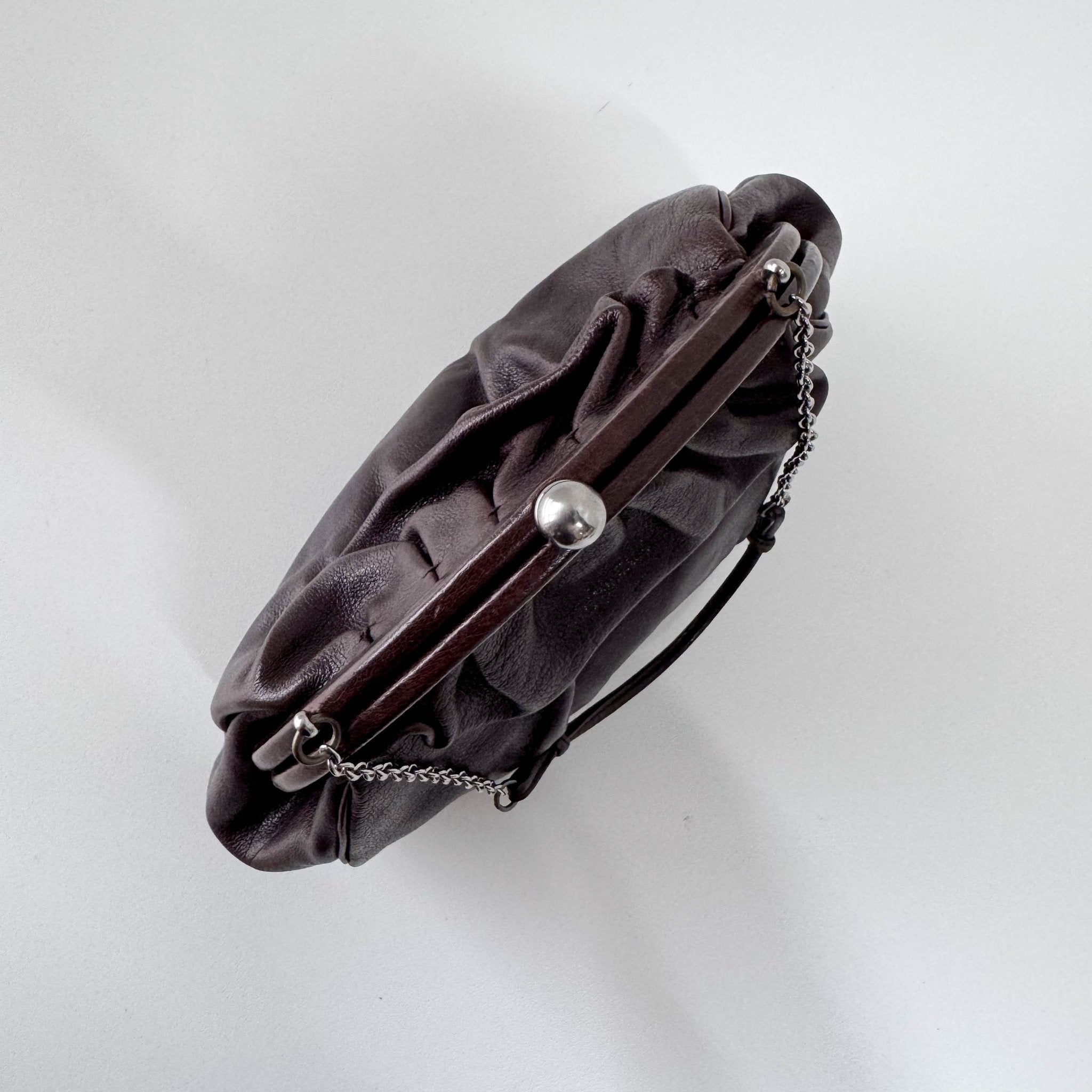 PRADA Prada Mini Brown Leather Handbag, in , Sold by HIVE PRELOVED - Handle Bags, ,