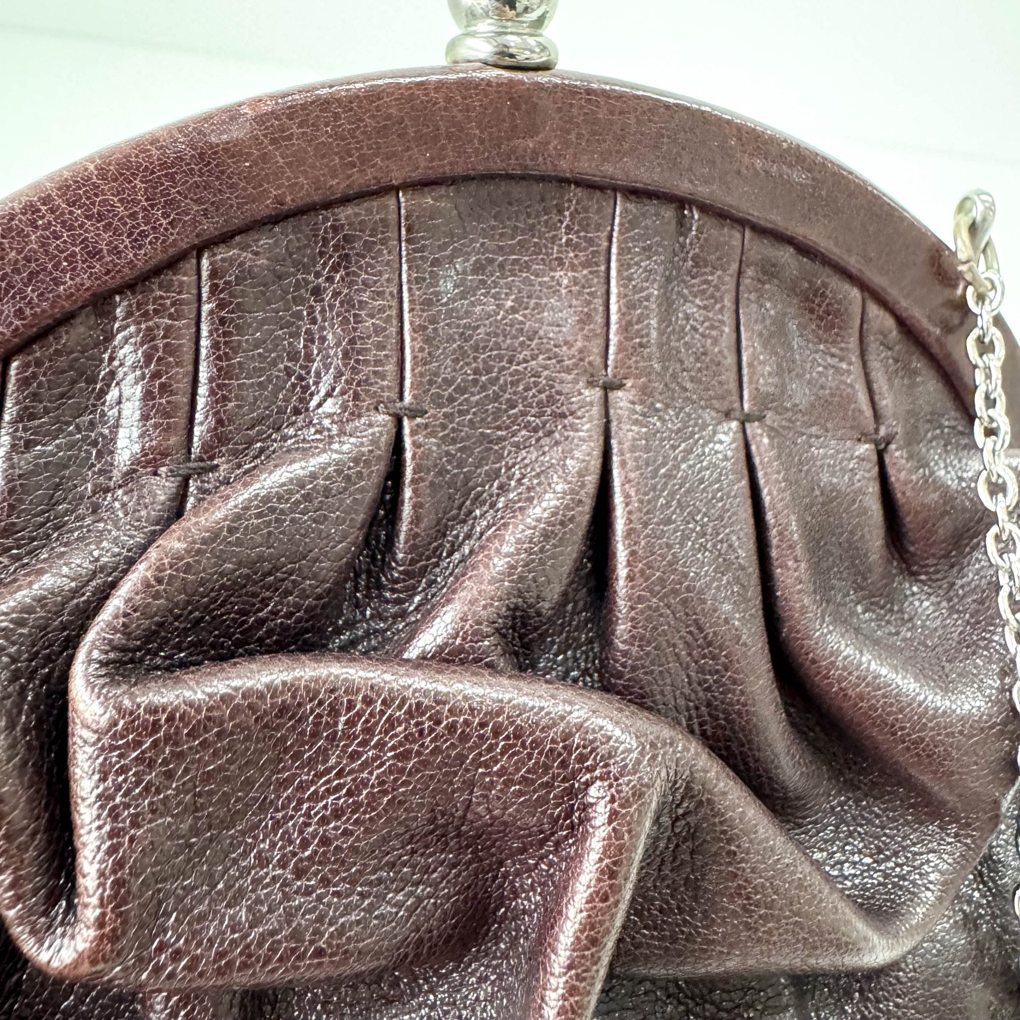 PRADA Prada Mini Brown Leather Handbag, in , Sold by HIVE PRELOVED - Handle Bags, ,