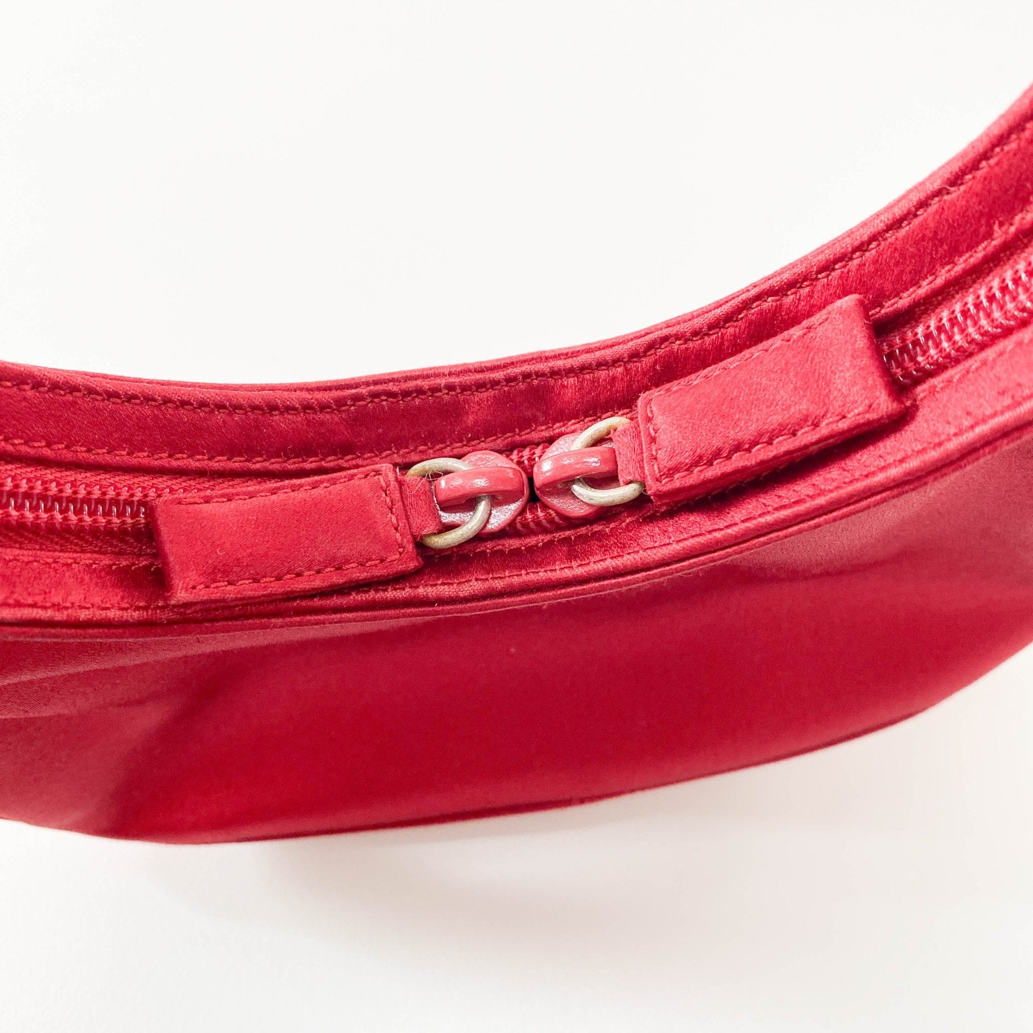 PRADA Prada Mini Satin Red Handbag, in , Sold by HIVE PRELOVED - Handle Bags, ,