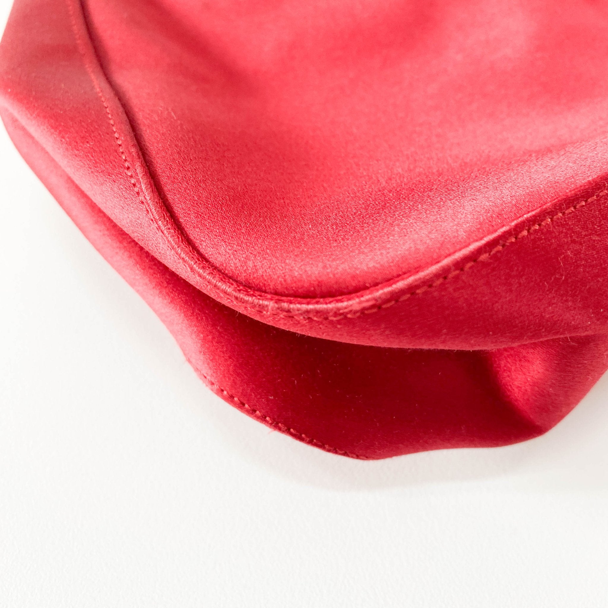 PRADA Prada Mini Satin Red Handbag, in , Sold by HIVE PRELOVED - Handle Bags, ,