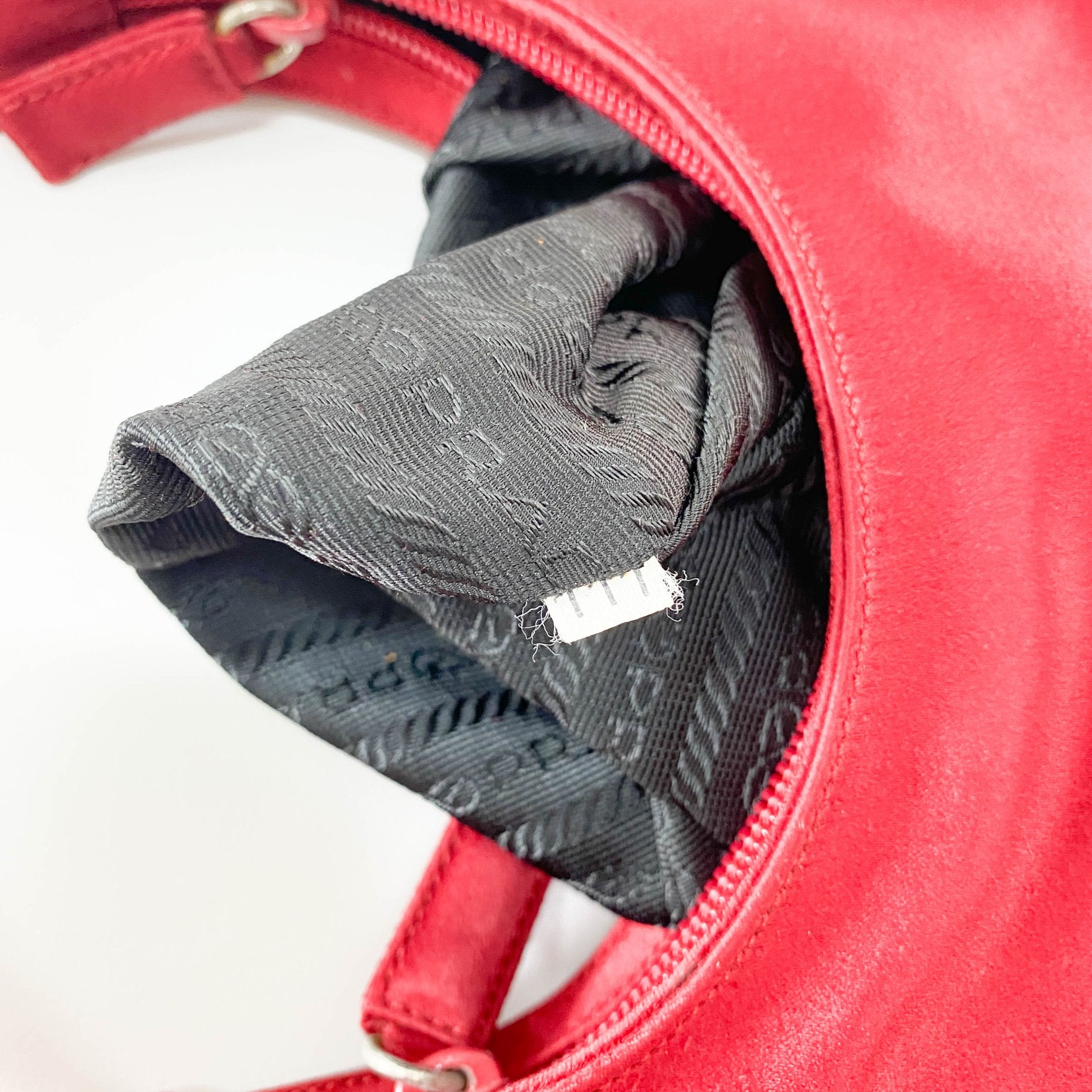 PRADA Prada Mini Satin Red Handbag, in , Sold by HIVE PRELOVED - Handle Bags, ,