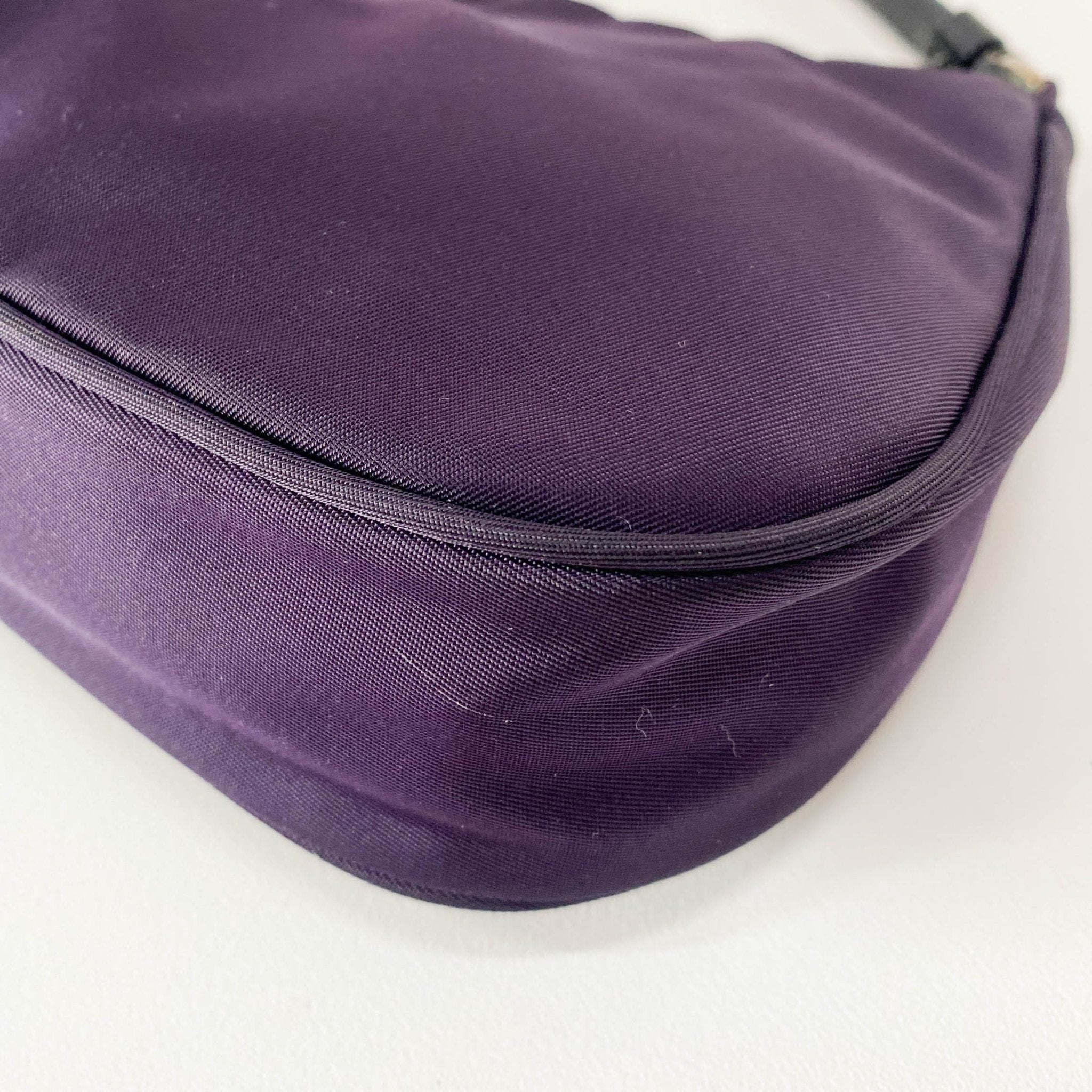 PRADA Purple Nylon Mini Pochette Bag, in , Sold by HIVE PRELOVED - Handle Bags, Mini bags,